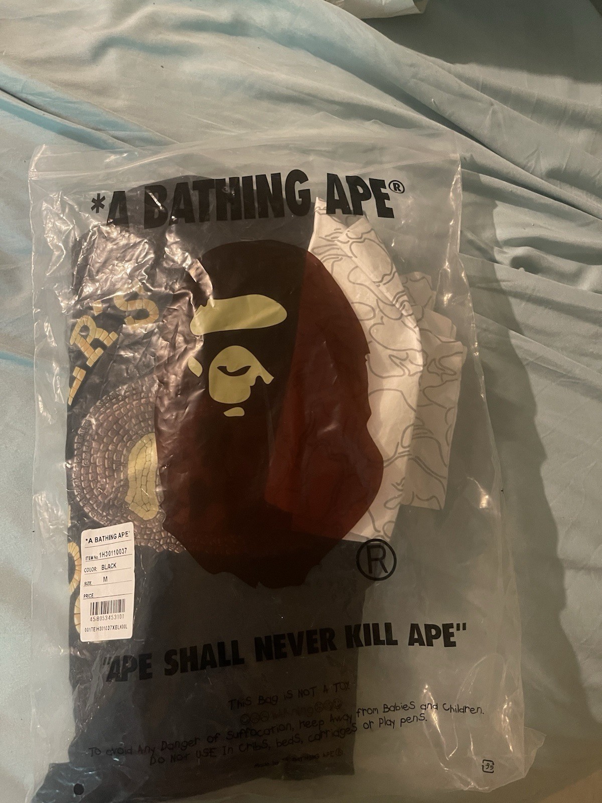 A Bathing Ape BAPE x Octobers Very Own OVO Black Logo Graphic Tee M