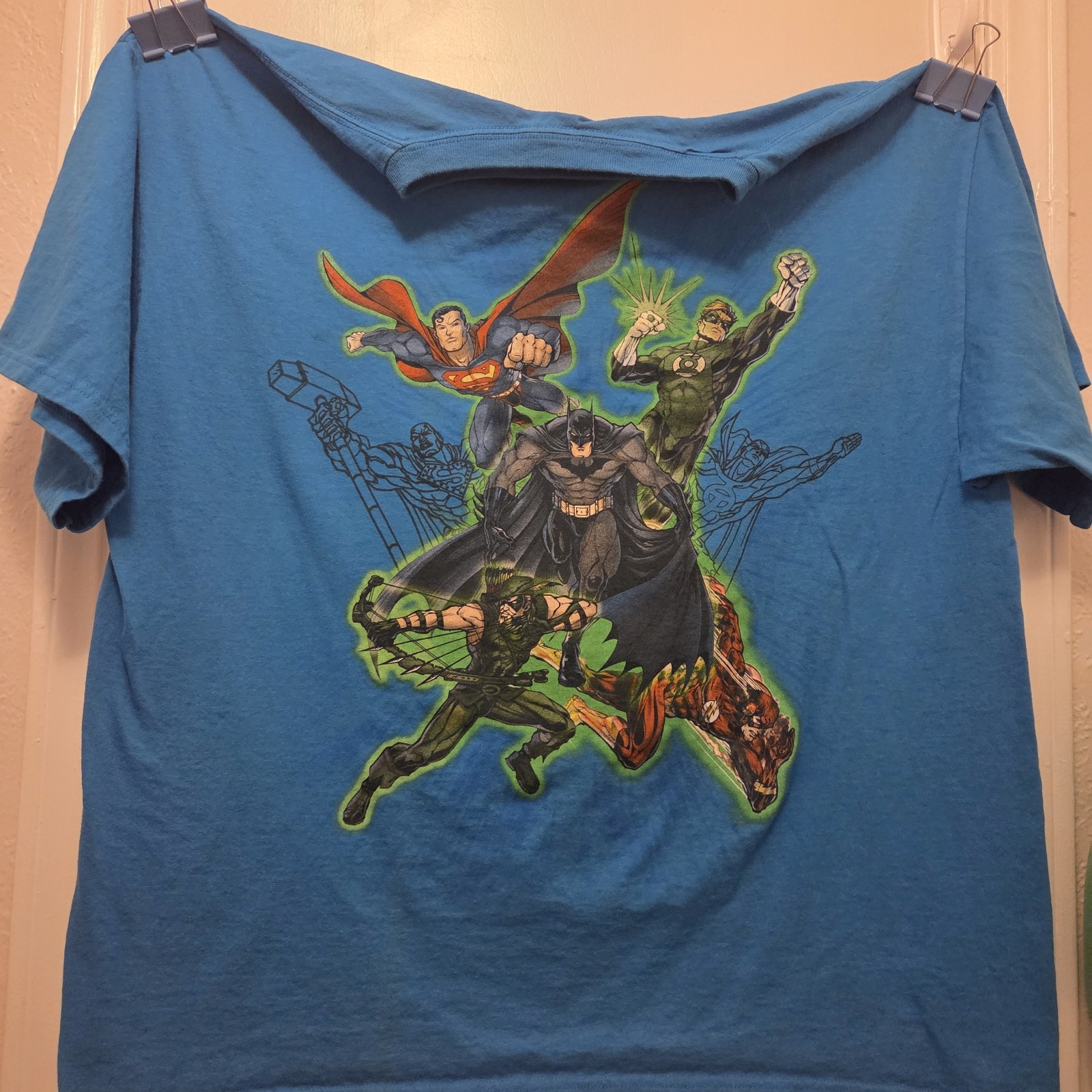 Gently used comic book hero t-shirts. Five shirts size XXL!