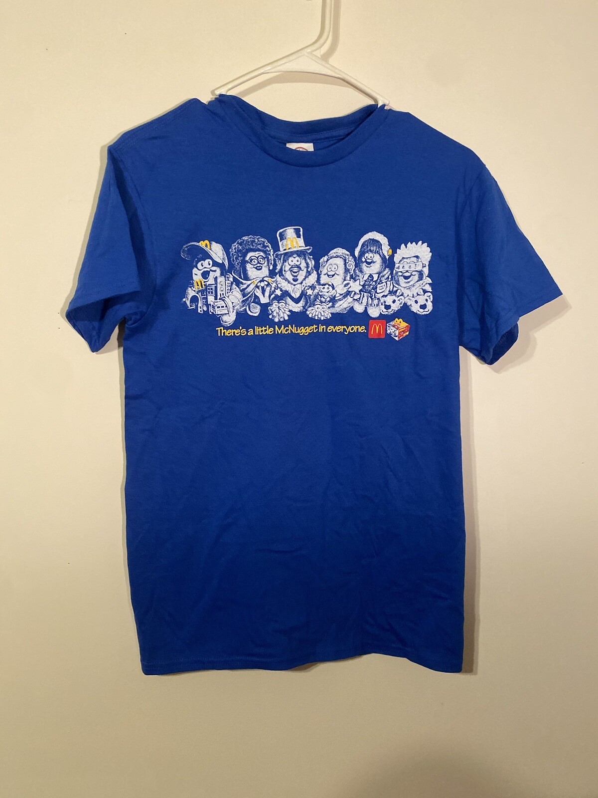 Kerwin Frost The McNugget Buddies McDonald’s Crew Shirt Blue MultiSize Preshrunk