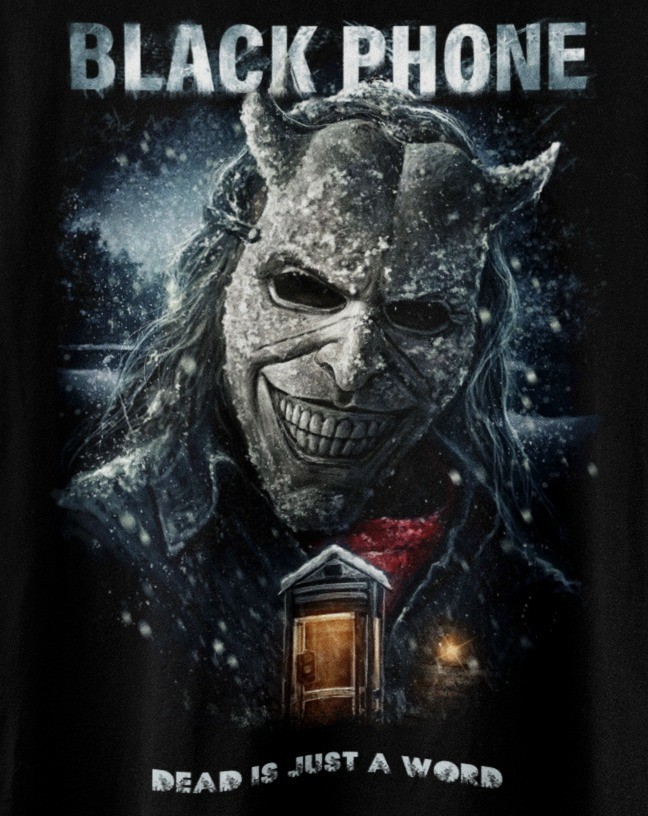 Black Phone Horror Retro Vintage- B&C T-Shirt Unisex Size L