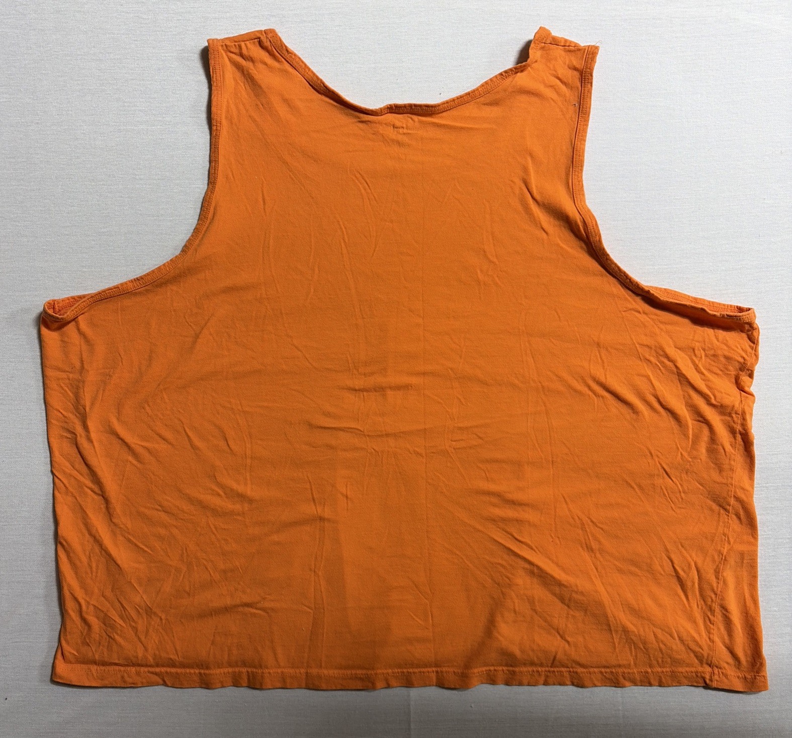 KingSize Men’s Big & Tall Cotton Tank Size 7XL Style 60-2087-9 Orange And Neon