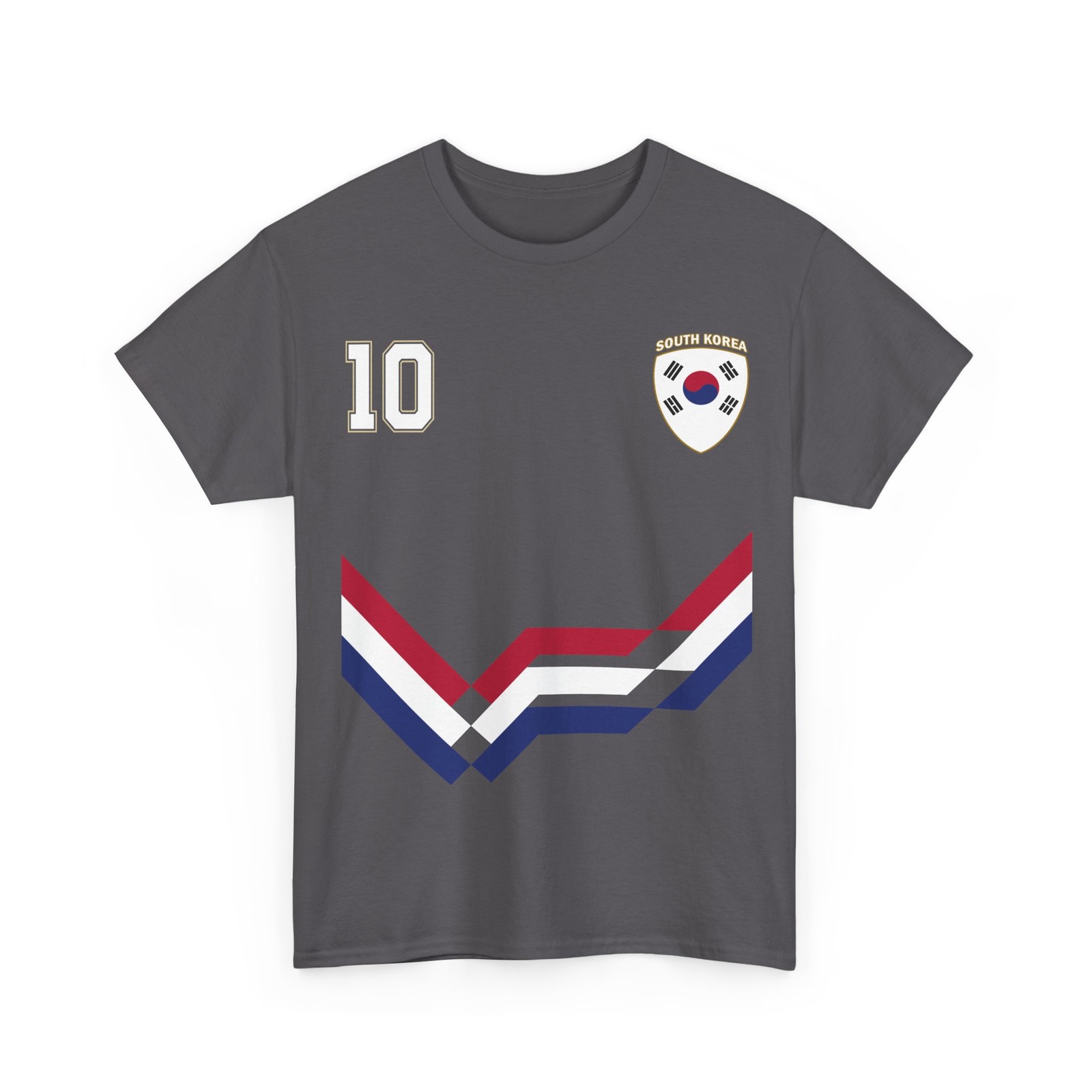 South Korea Number 10 Soccer Shirt, South Korean Flag Soccer Jersey Style Shirt