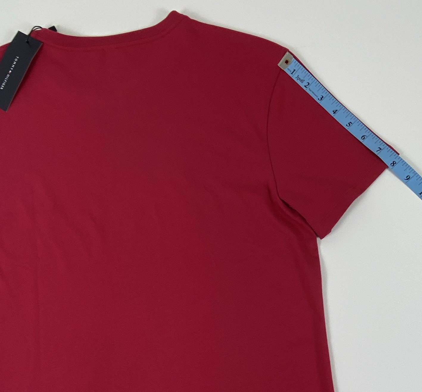 Tommy Hilfiger Men’s Crew Neck Short Sleeve Logo Graphic T-Shirt Red M