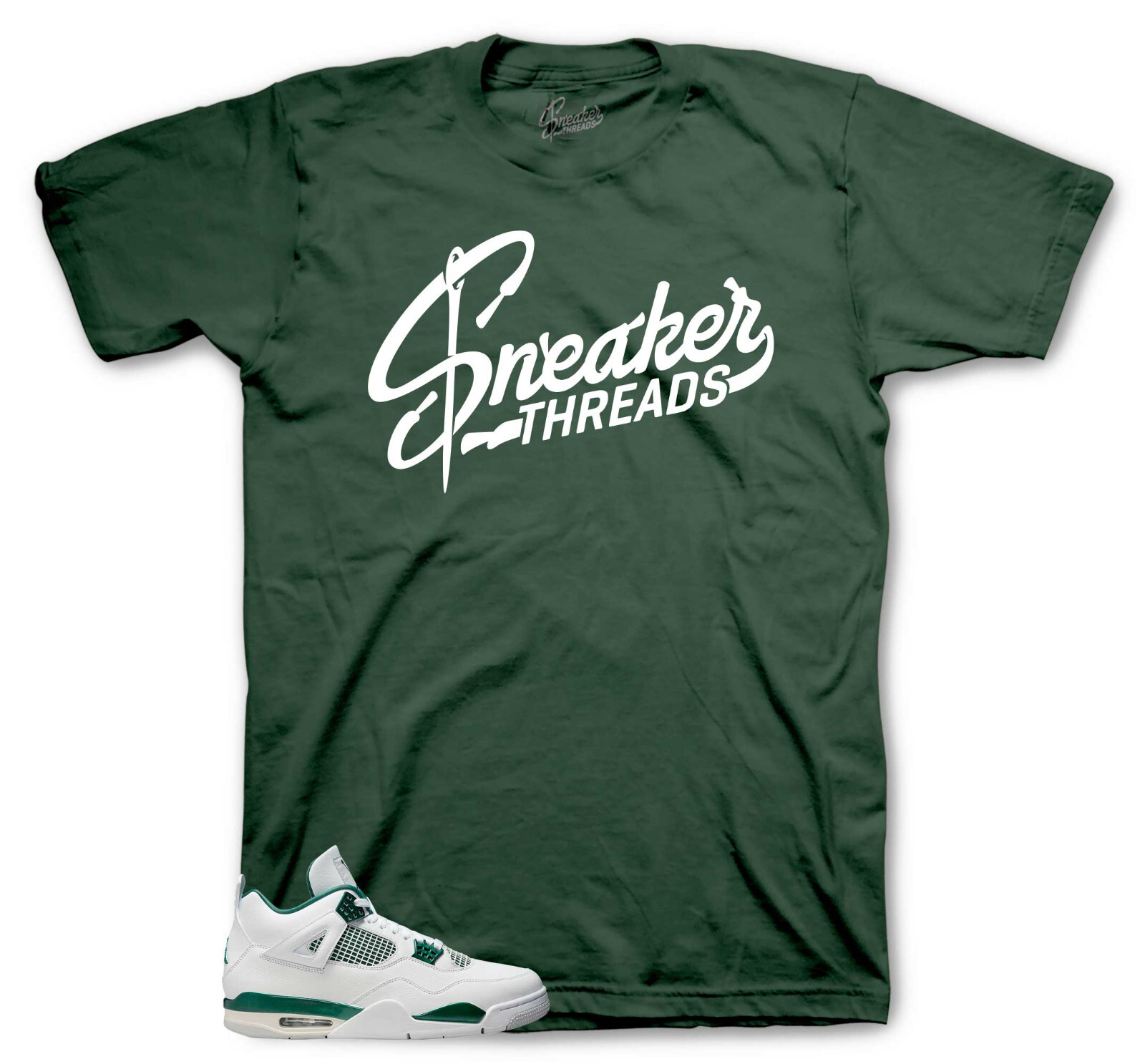 Sneaker Tees To Match Jordan 4 Oxidized Green Shoes – Sneaker Threads Logo Shirt