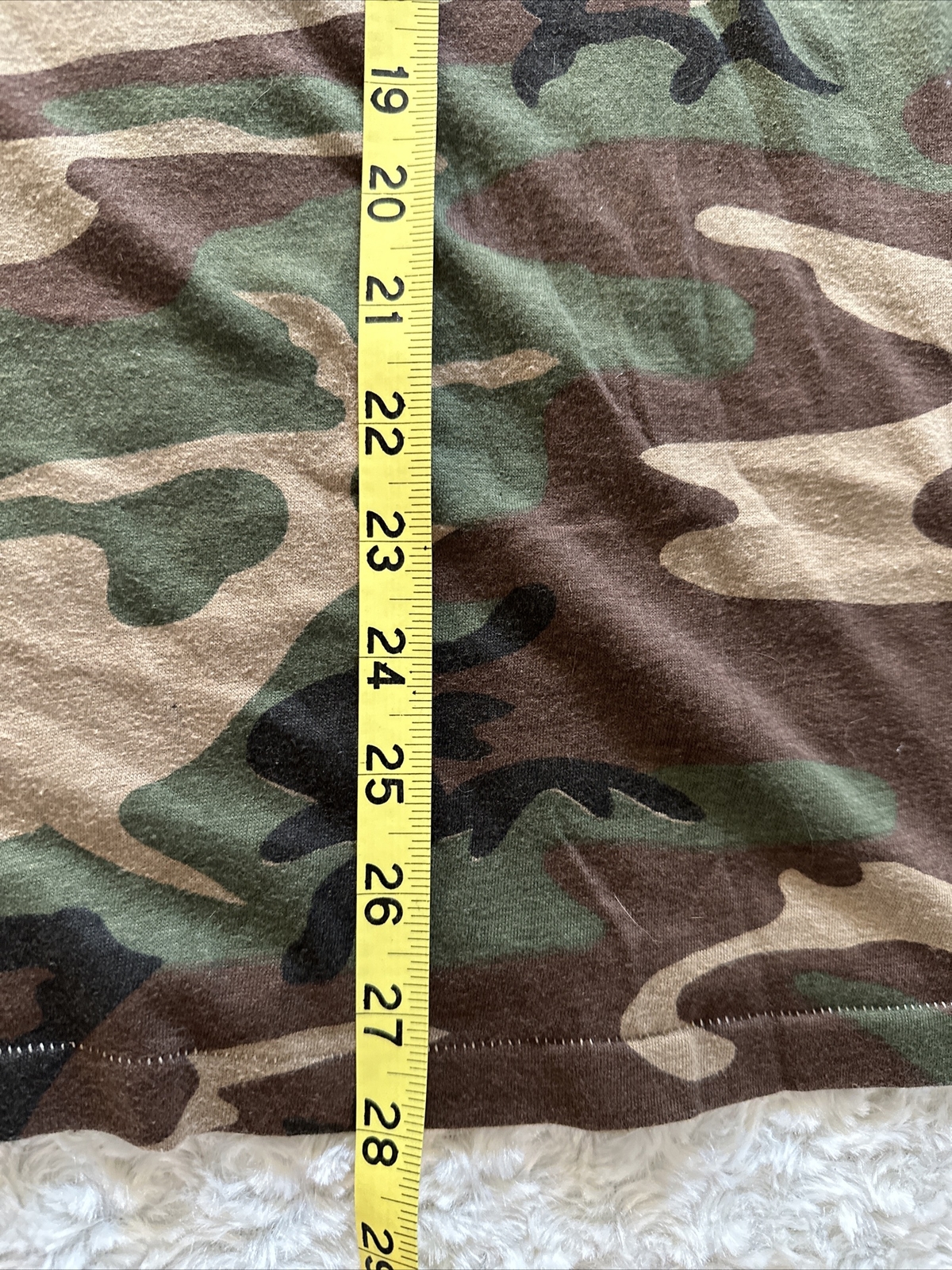 Vintage Woodland L 42-44 Camo 50/50 T-Shirt 1980s Single-Stitch Pocket Tee USA