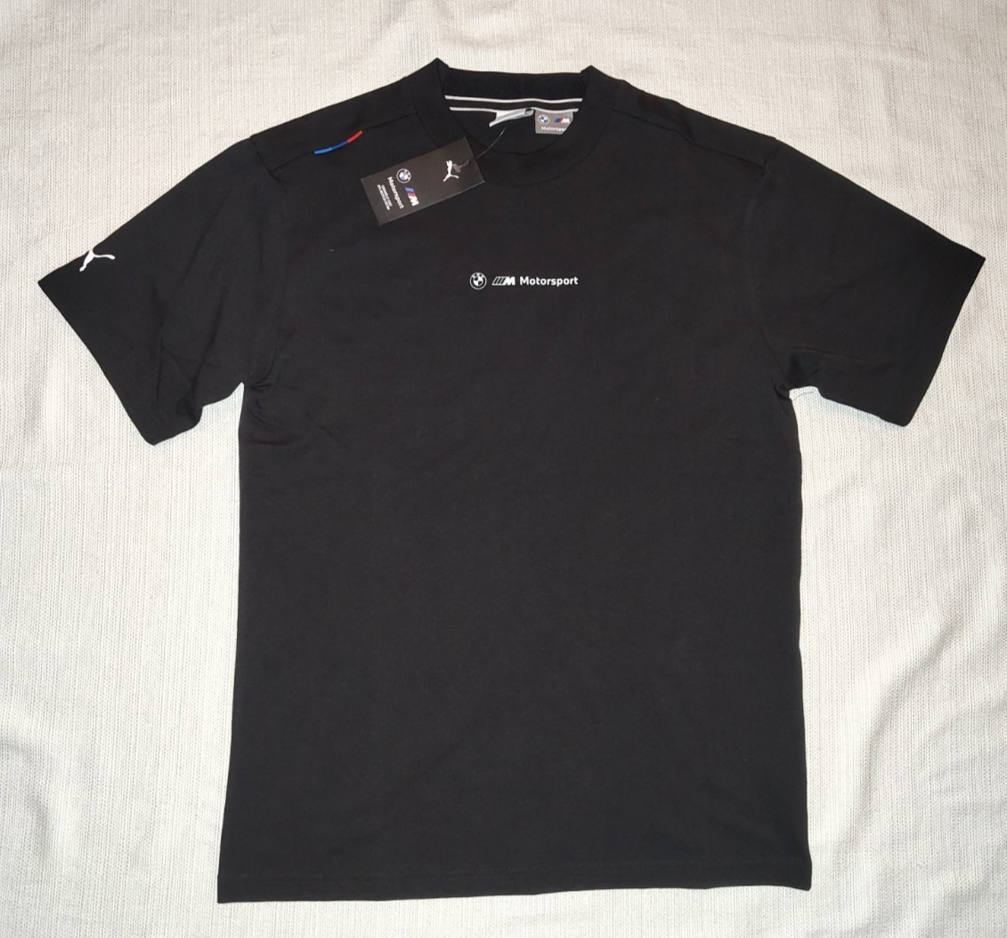 Puma Crew Neck T-Shirt BMW MMS Lifestyle Car Graphic Mens Black 630534 Small S