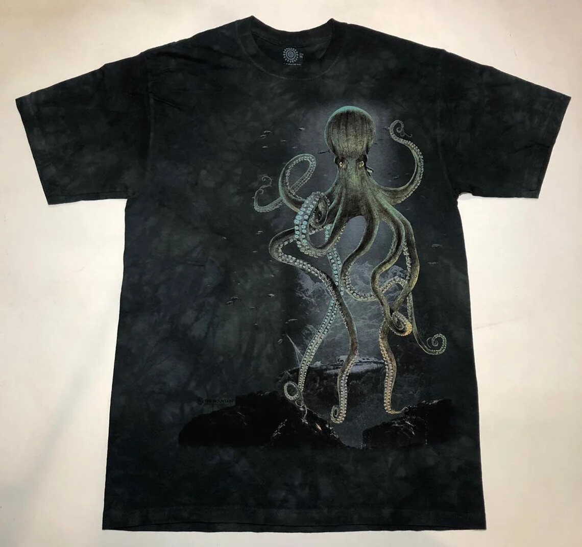 Octopus Pacific Marine Aquatic Eight Tentacles Animal The Mountain T-Shirt S-4X