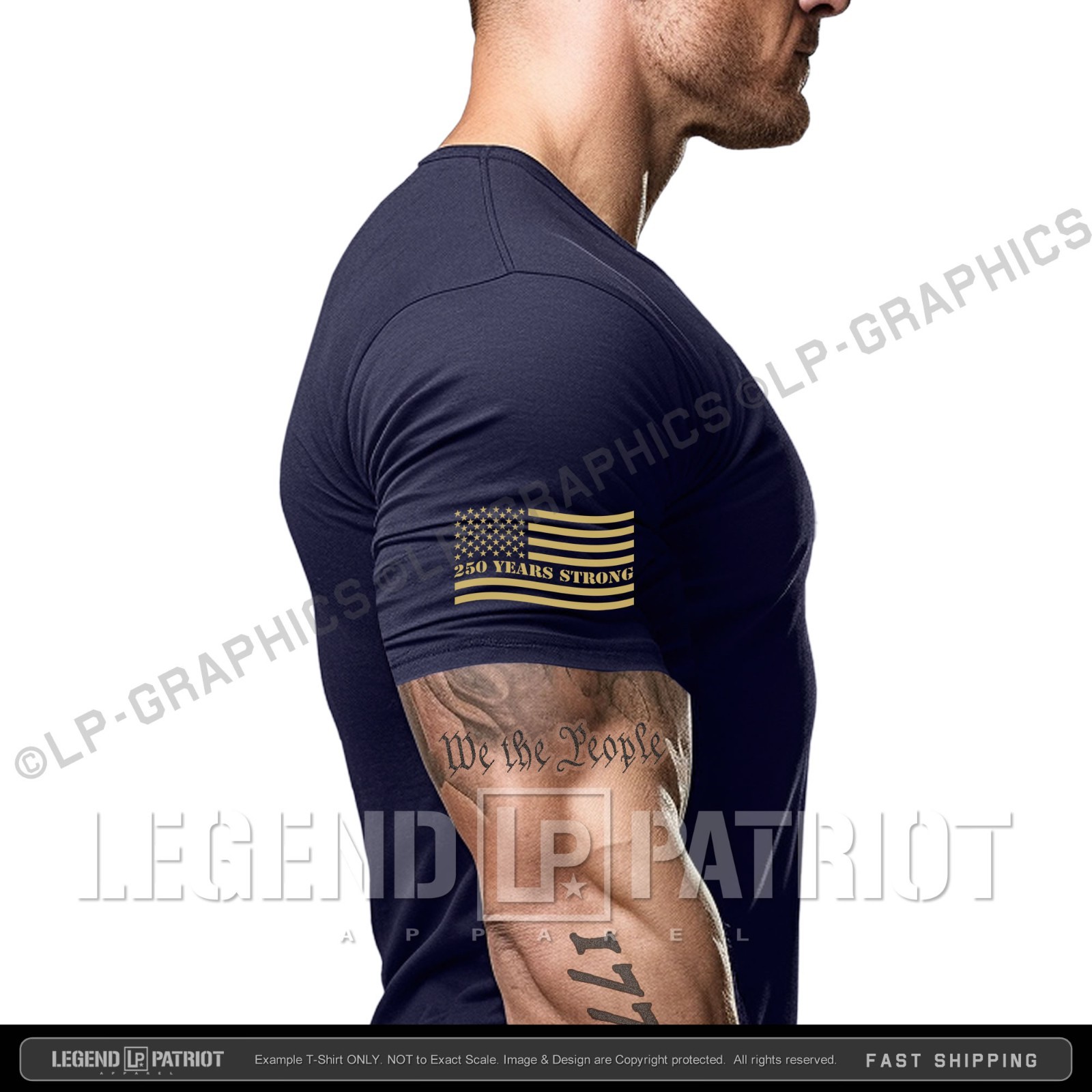THE GOLDEN AGE T-Shirt – usa america 250 flag patriotic trump 2028 maga 2a S-2X