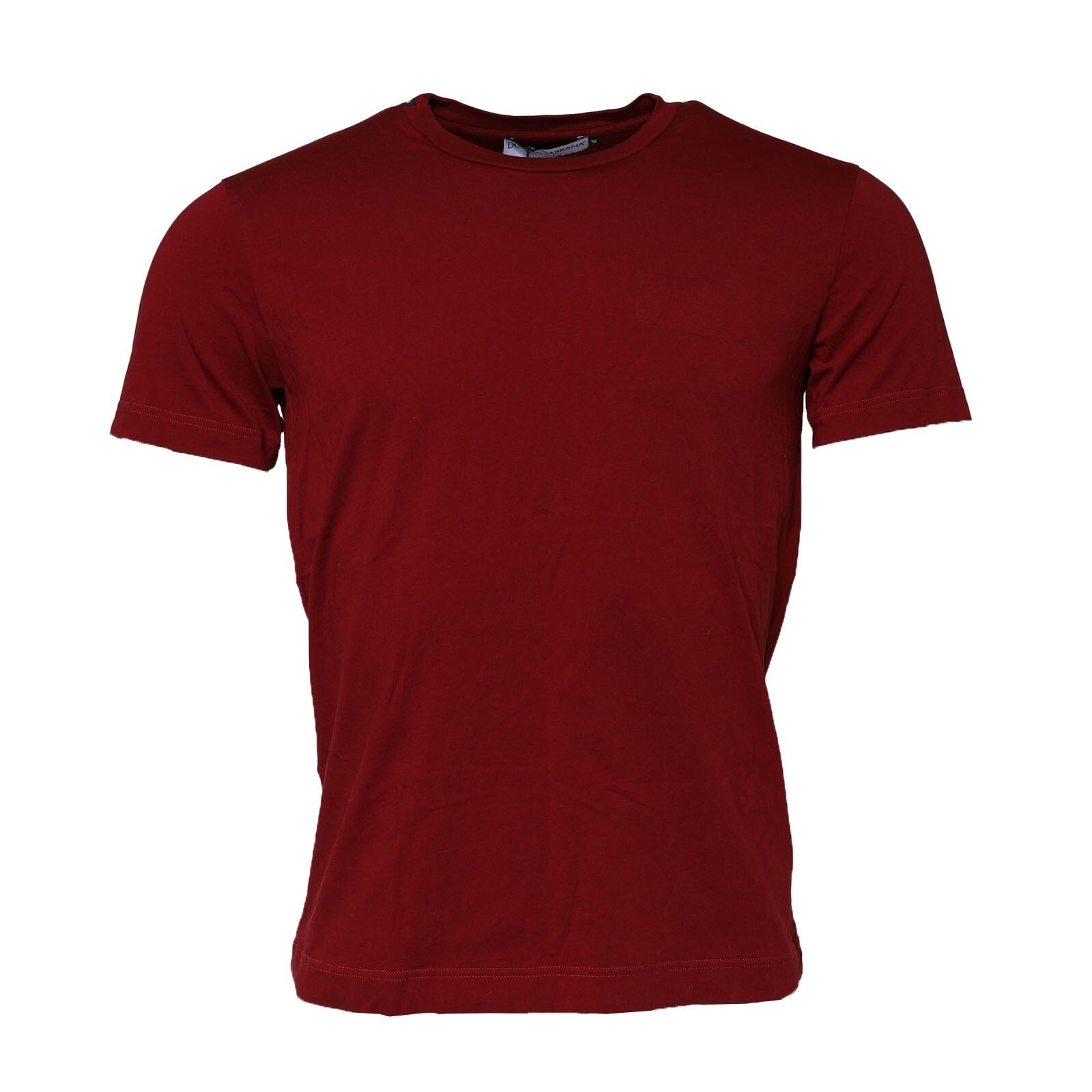 DOLCE & GABBANA T-shirt Dark Red Men Crew Neck Short Sleeve IT48/US38/M 980usd