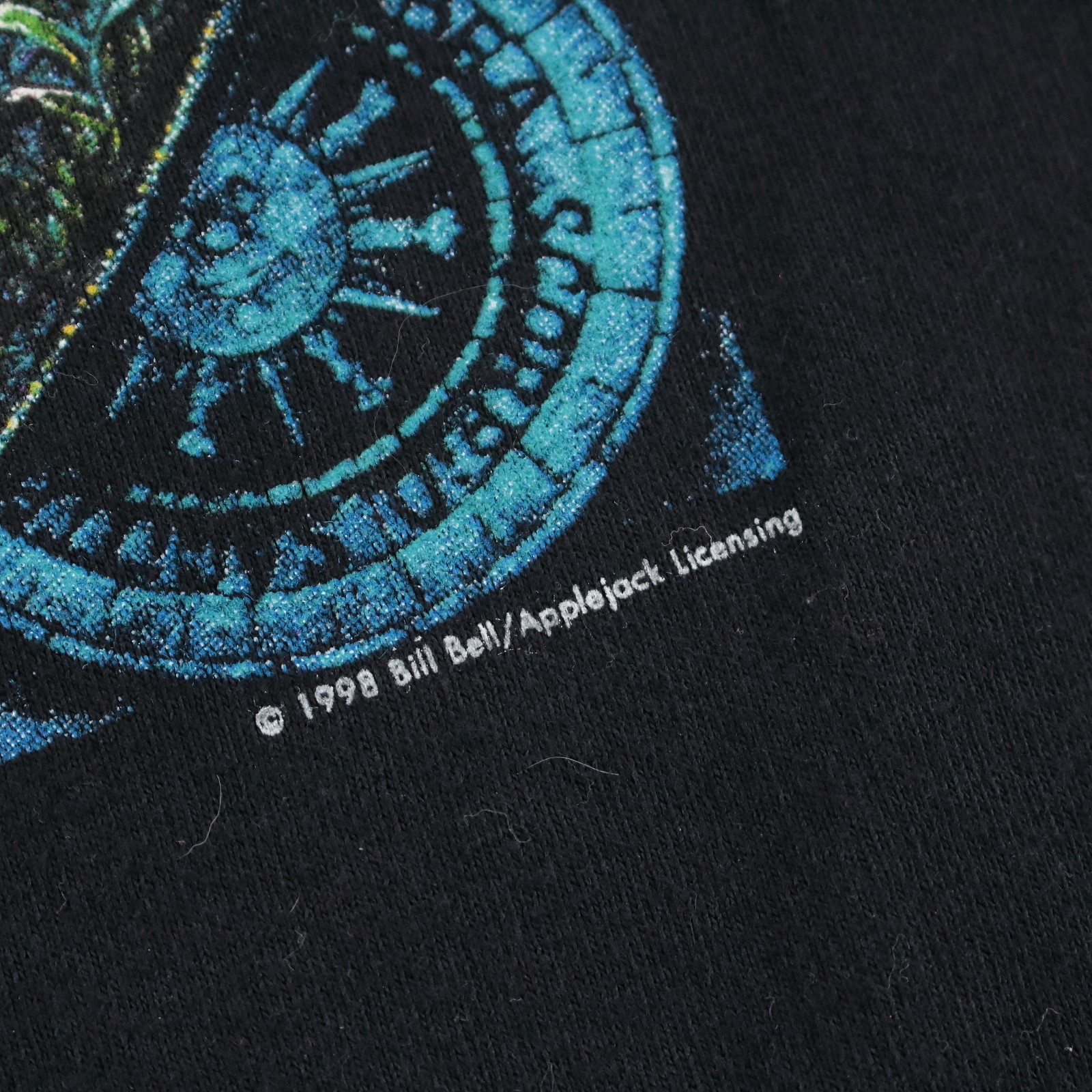 Humanitees Bill Bell 1998 fantasy wizard astrology t-shirt XL vtg 90s art tee