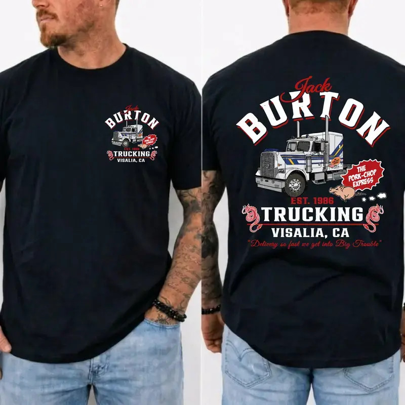Jack Burton Trucking Shirt Big Trouble in Little China Vintage Graphic Tee