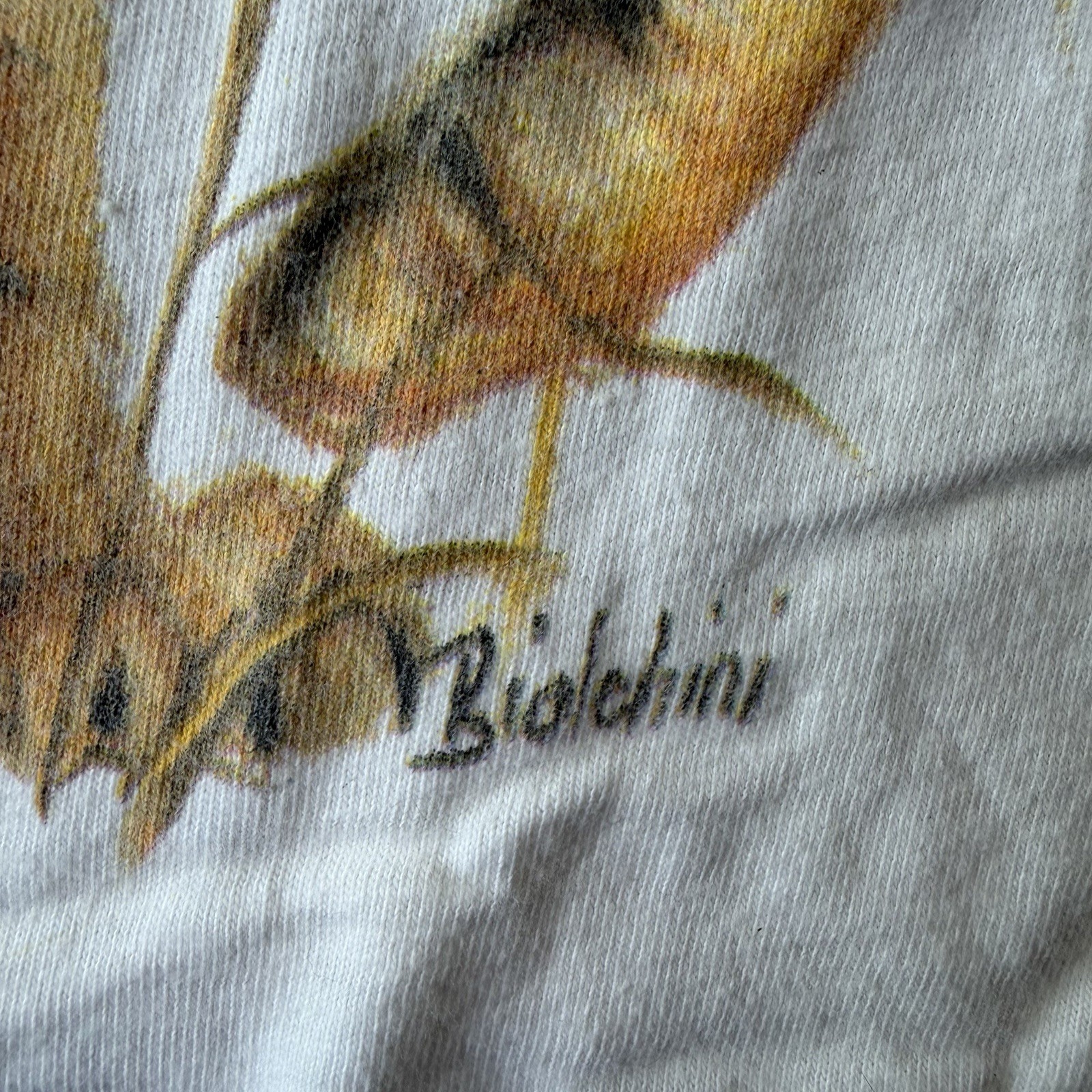 Vintage 1989 Biolchini Big Cat Men’s L T-Shirt Leopard Lion Tiger Single Stitch