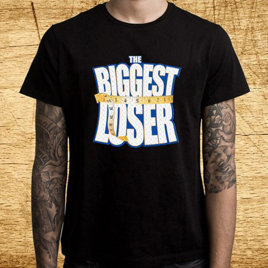 The Biggest Loser TV Show Men’s Black T-Shirt Size S-5XL