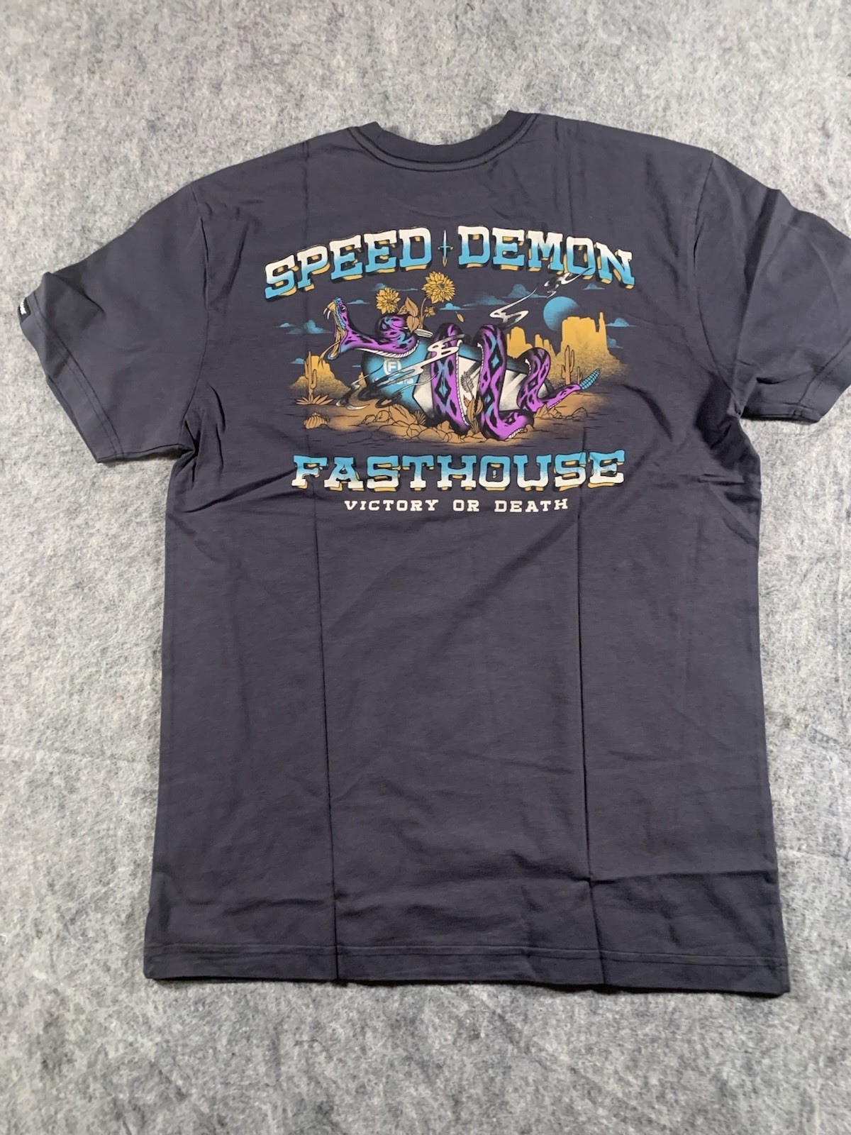 NWT Fasthouse Treader T-Shirt “Speed Demon Victory Or Death” BRAND NEW
