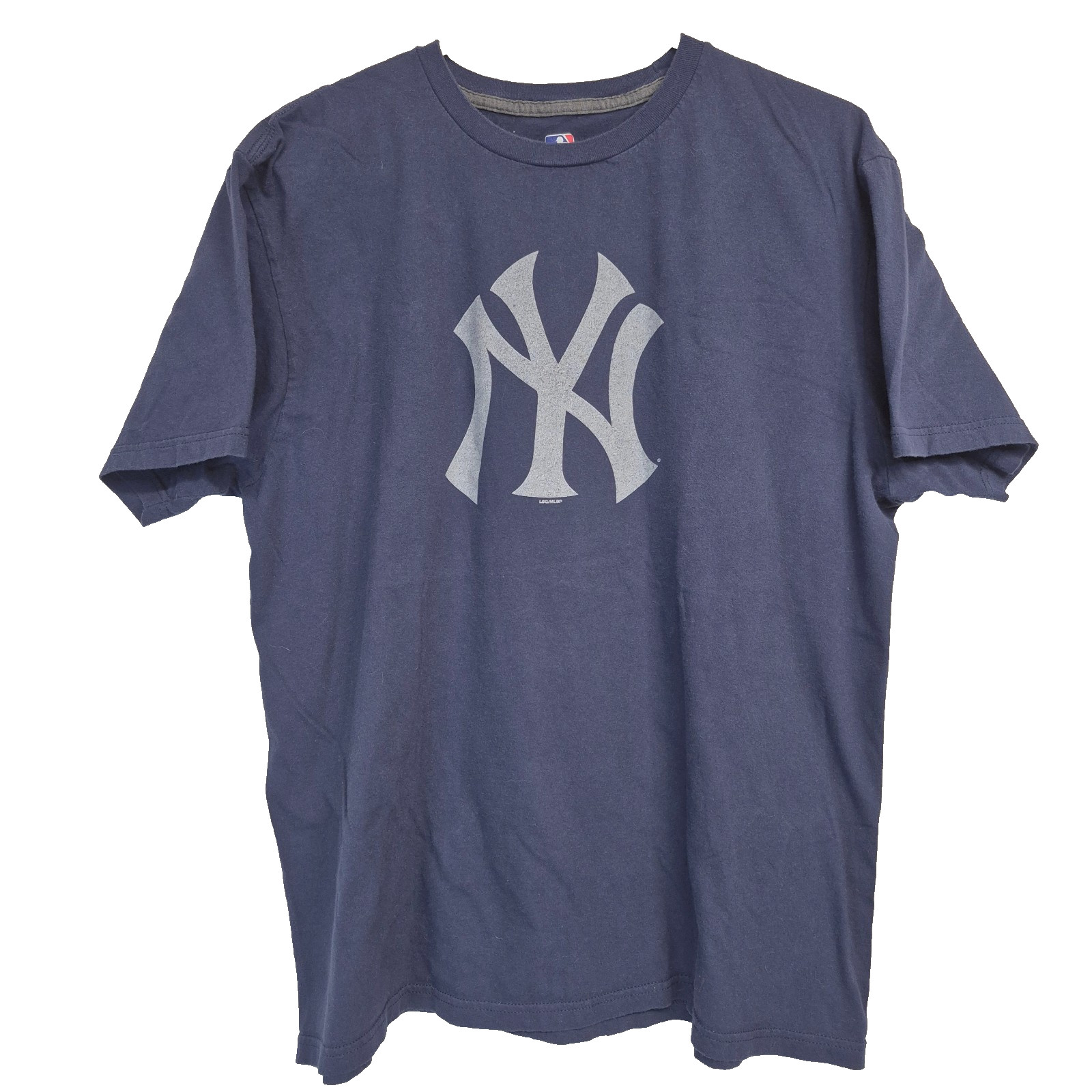 MLB NY Yankees Adults Baseball Fan TShirt Logo Size XL Blue Team Sports