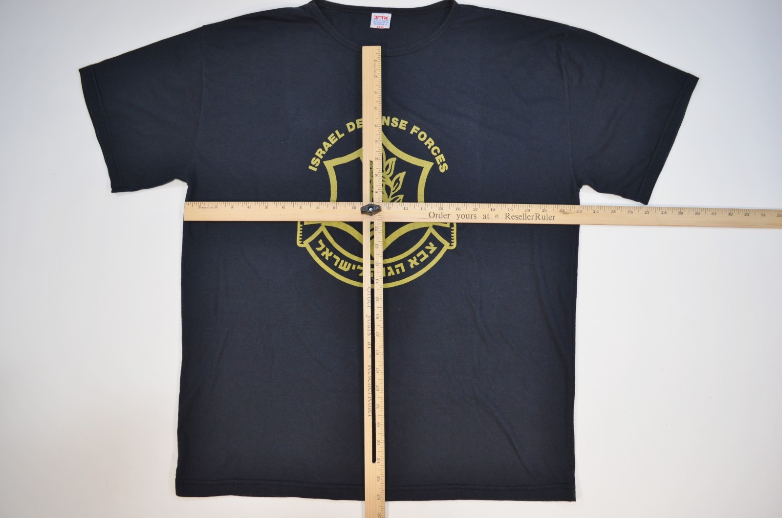 Israel Defense Forces IDF Israeli Black Adult Short Sleeve Shirt XXXL JB04