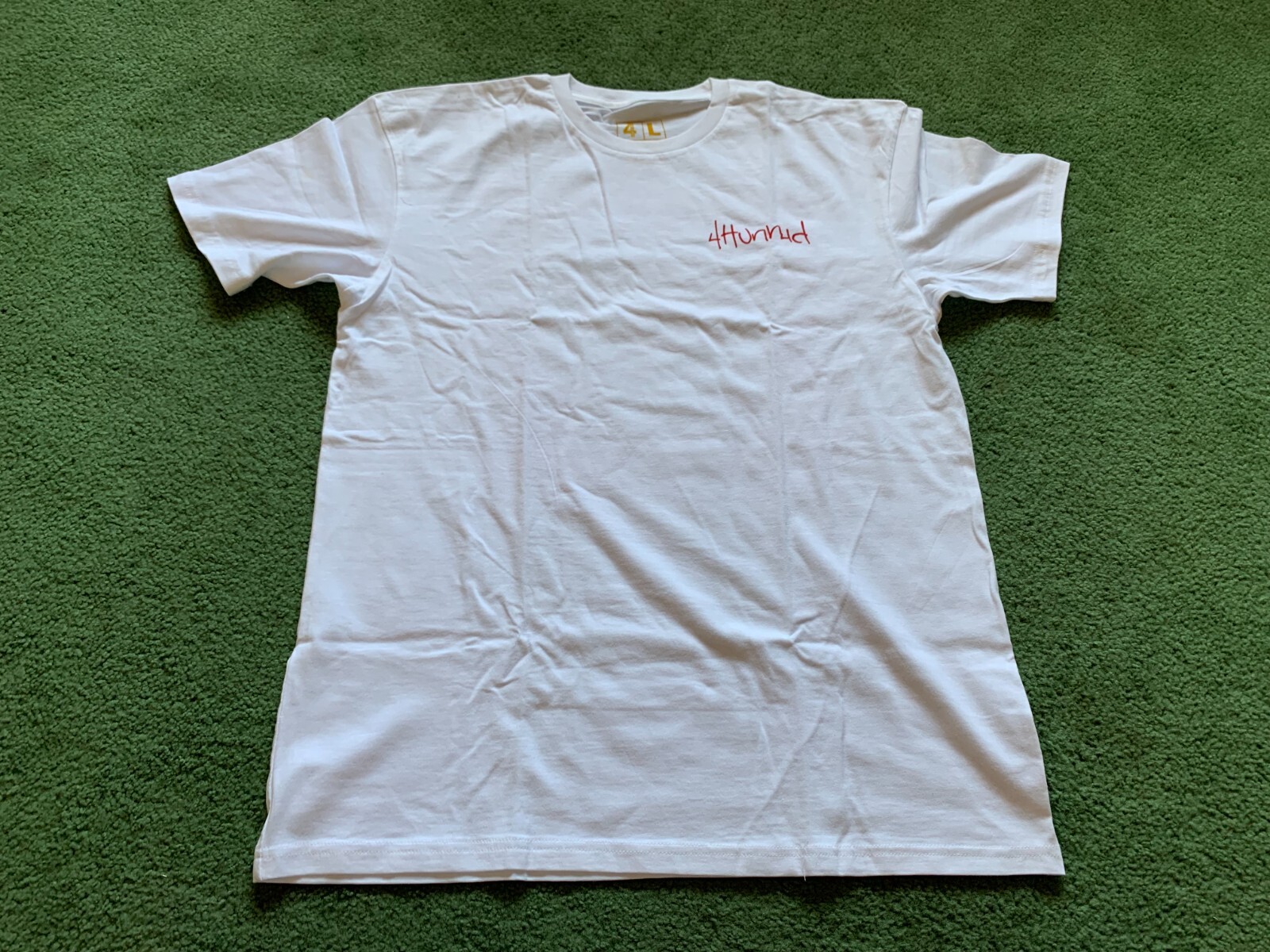 MEN’S YG 4HUNNID 400 RED BANDANA WHITE TEE T-SHIRT SIZE XXL NEW