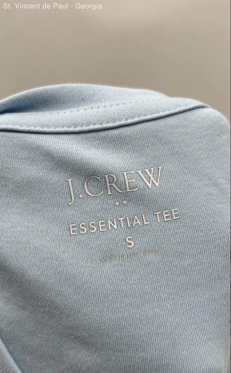 J. Crew Essential Tee Shirt Men’s Small Light Blue NWT