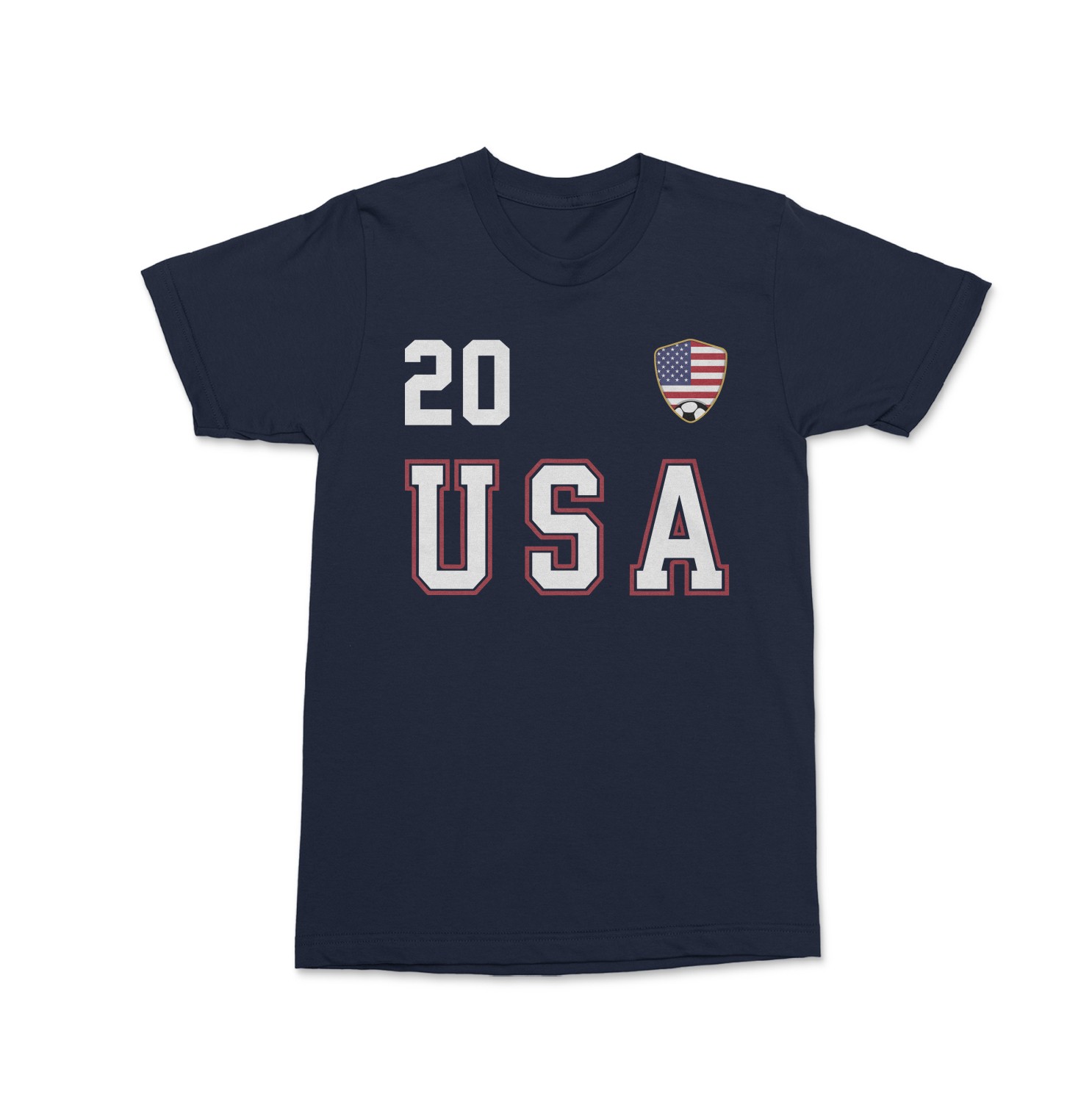 USA Balogun 20 Soccer Inspired Jersey Style 2-Side Unisex T-Shirt