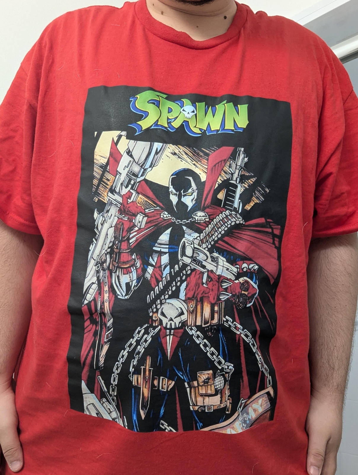 Spawn Movie Remake Rare design T shirt red tee Spawn graphic