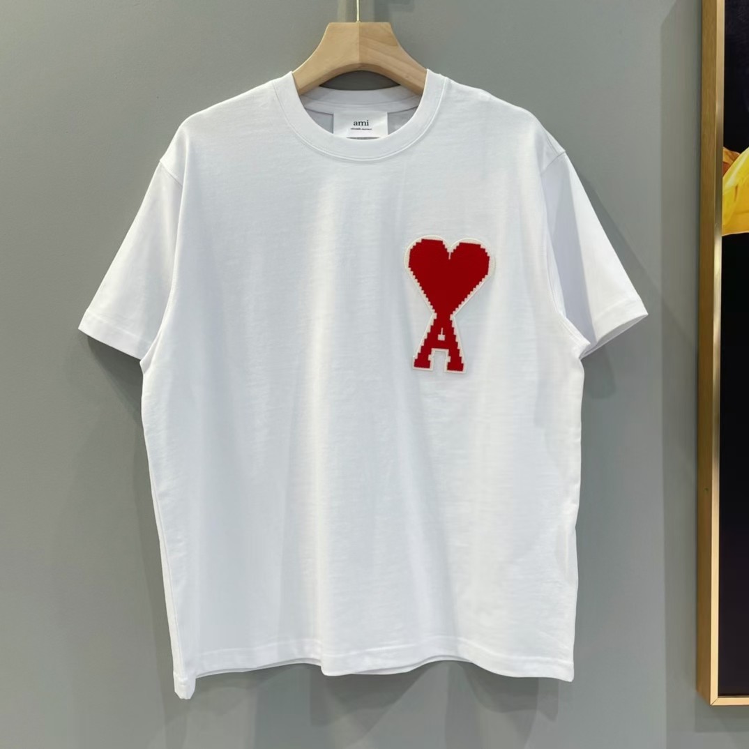 Ami Paris White Mens Shirt Size M