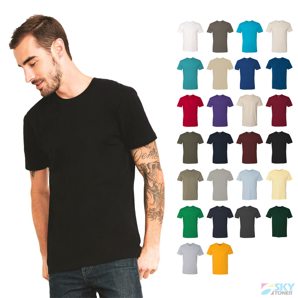 NEW! Next Level Premium Short Sleeve Crew T-Shirt Plain Basic Tee 3600