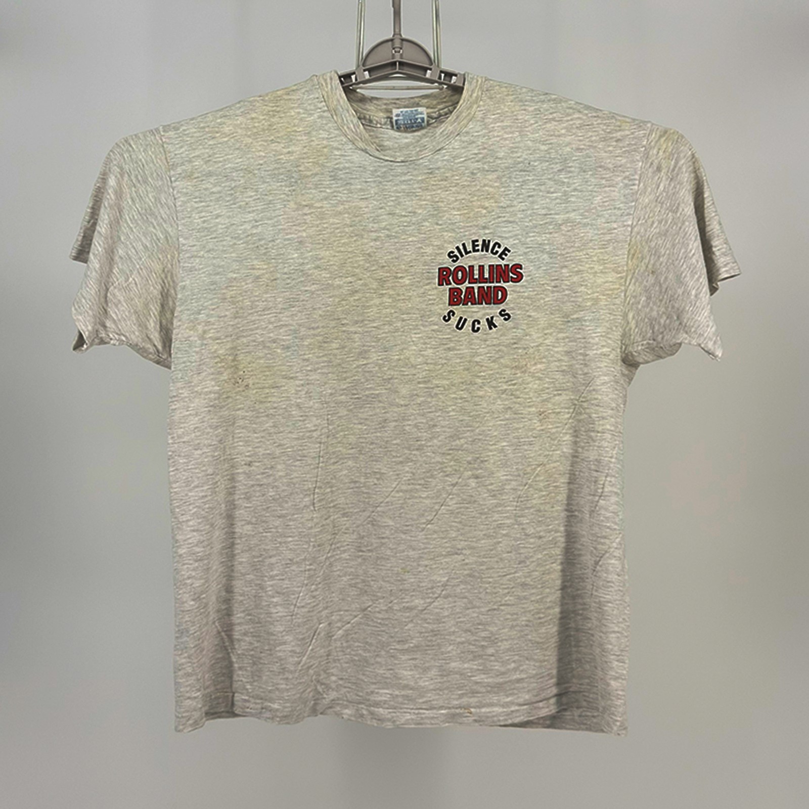 Vintage OG Rollins Band Silence Sucks Tour 1992 Shirt Size XL RARE Black Flag