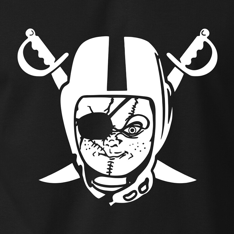 OAKLAND RAIDERS T-Shirt Chucky Logo Football Jon Gruden on S-6XL Tee