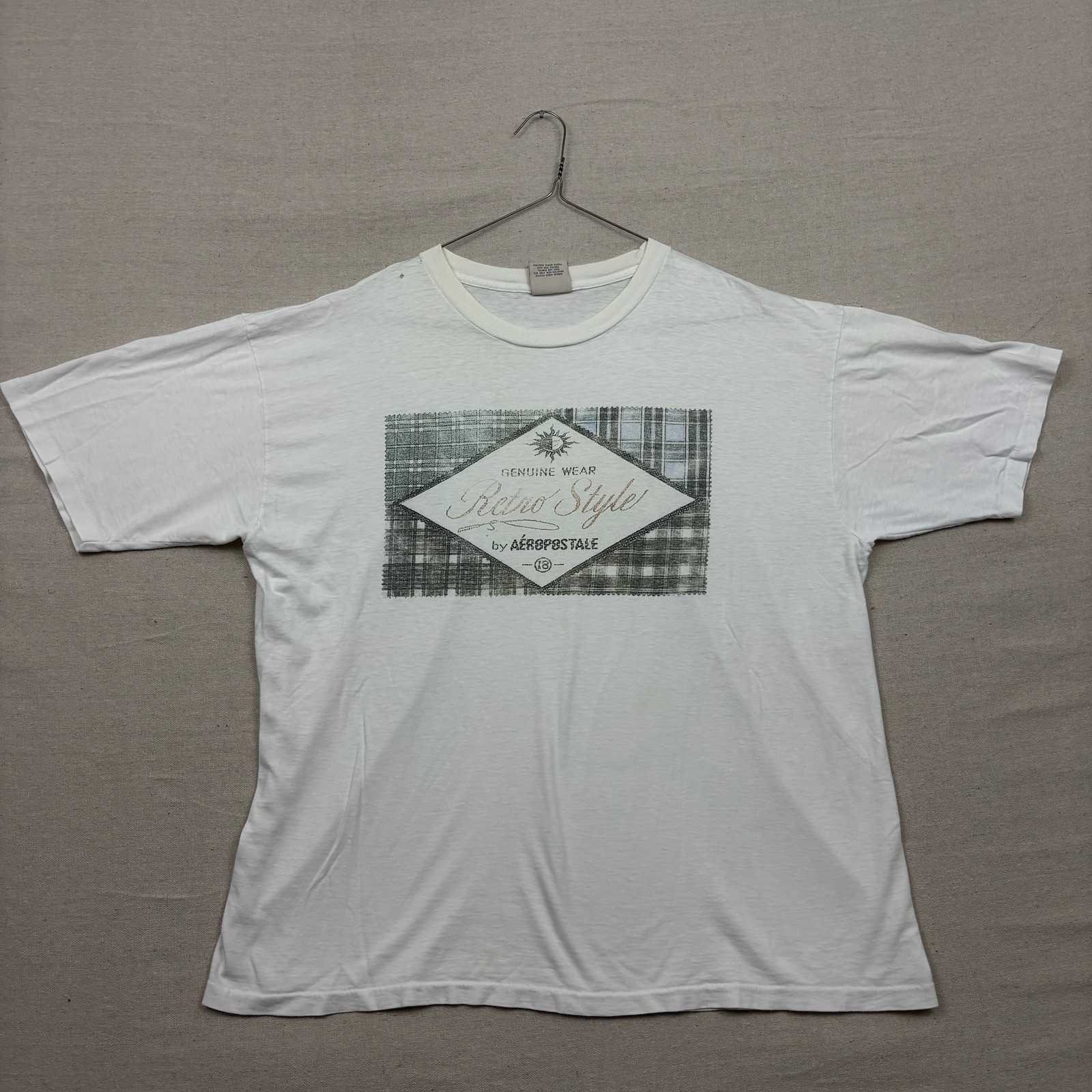 Vintage 90s Aeropostale Mens XL Retro Style T Shirt Genuine Wear Made in USA
