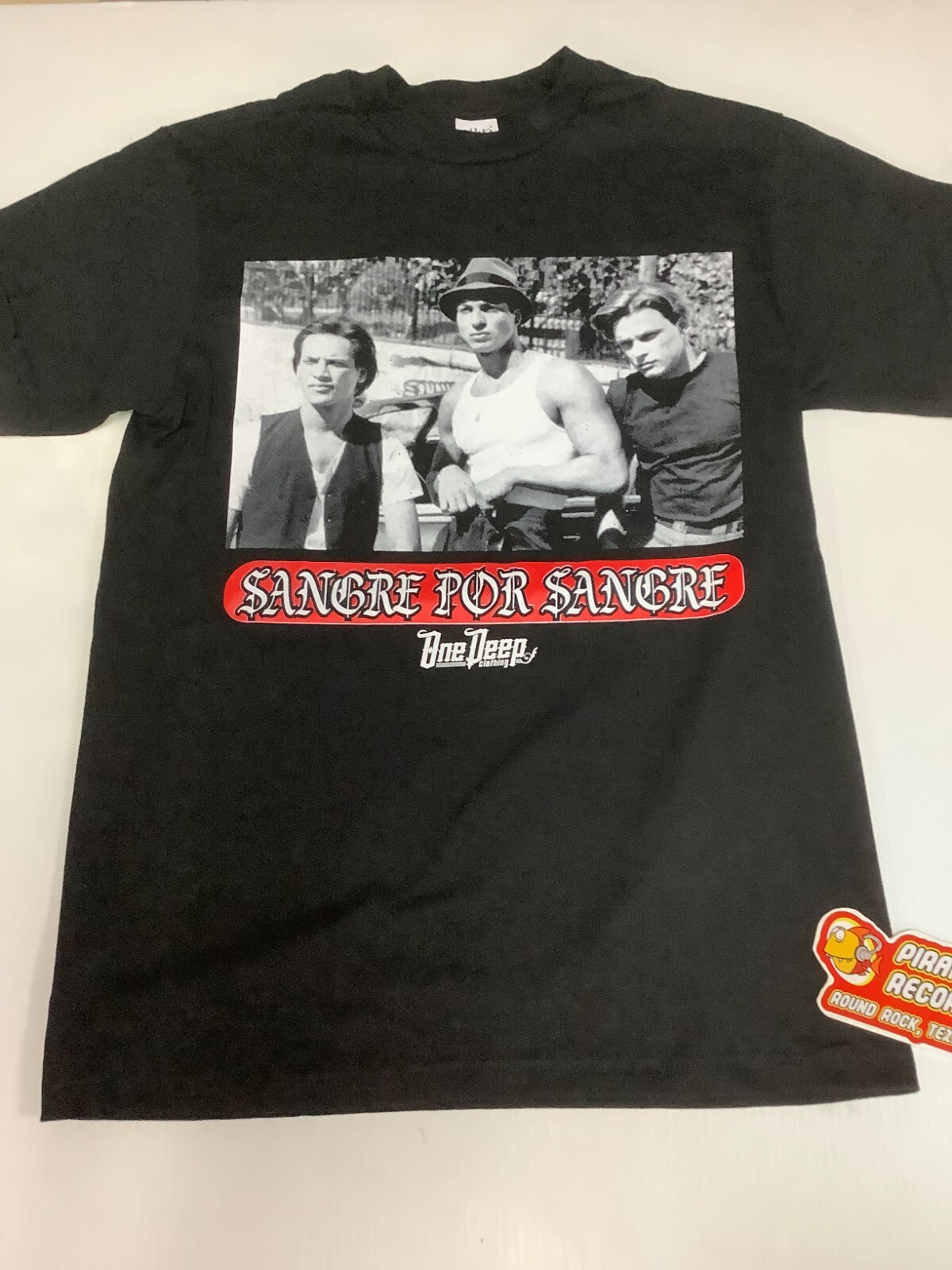 Sangre Por Sangre Blood In Blood Out HOOD M-5XL Black Shirt One Deep Piranha