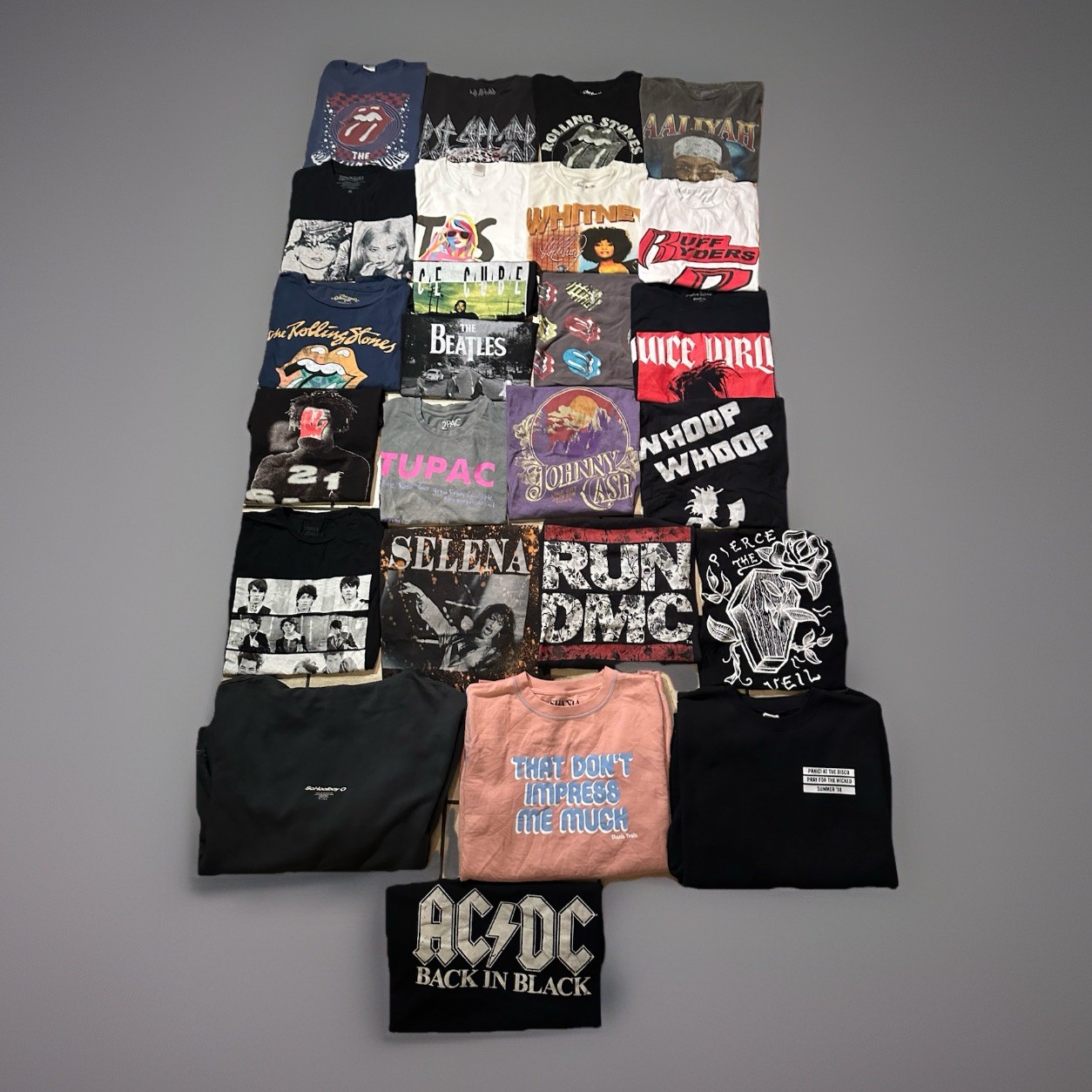 BAND TEE MENS MIX LOT 25pc VTG Y2K ROCK RAP Reprint Sweatshirt Resell WHOLESALE￼