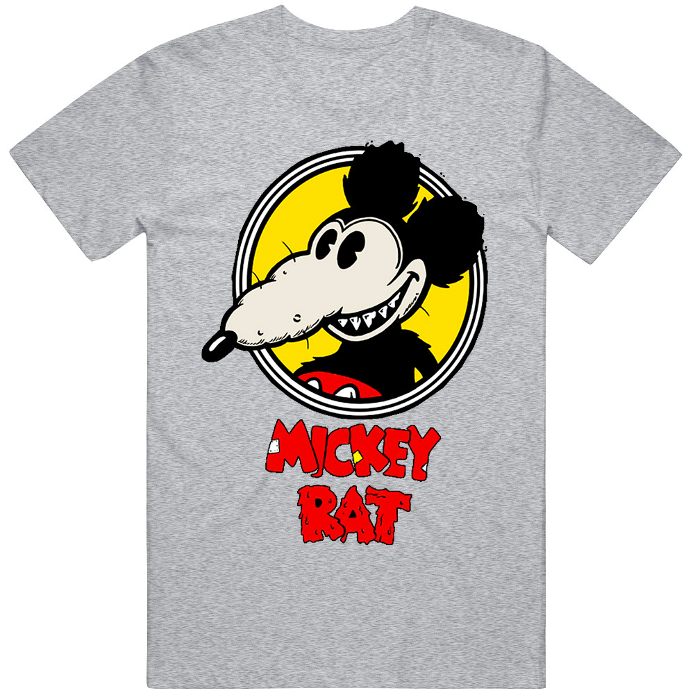 Mickey Rat Cartoon Retro T Shirt Tee 100% Ring Spun Cotton Tee Gift New
