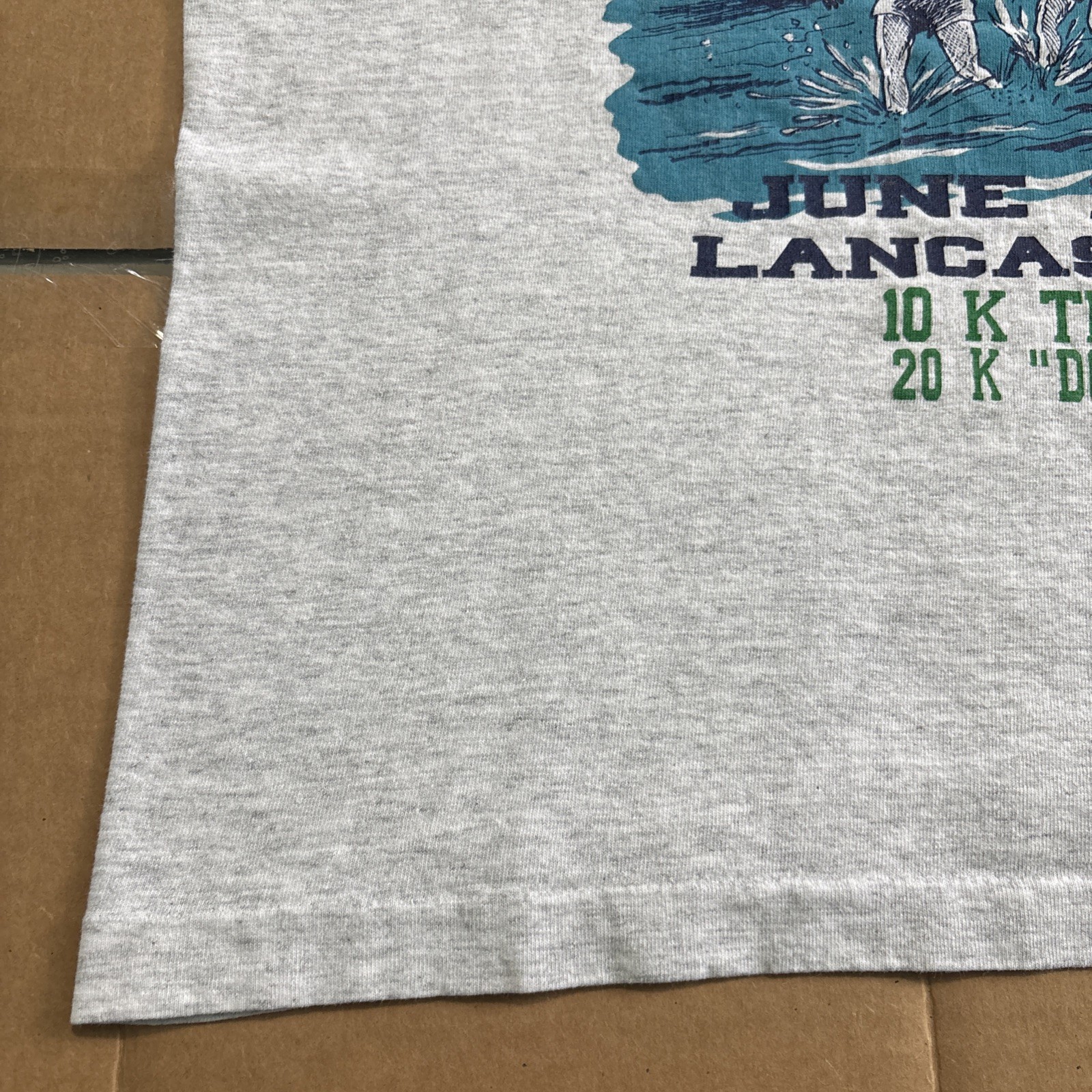 Vintage “NO WOMEN” Running Race T-shirt Tank Top Size L USA Lancaster Pa Nike