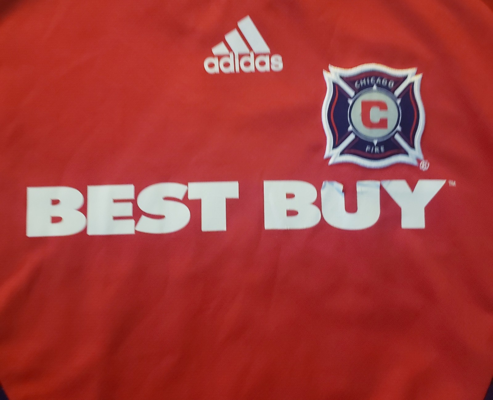 Chicago Fire Soccer Jersey Adidas Home Jersey Best Buy MLS Size.M