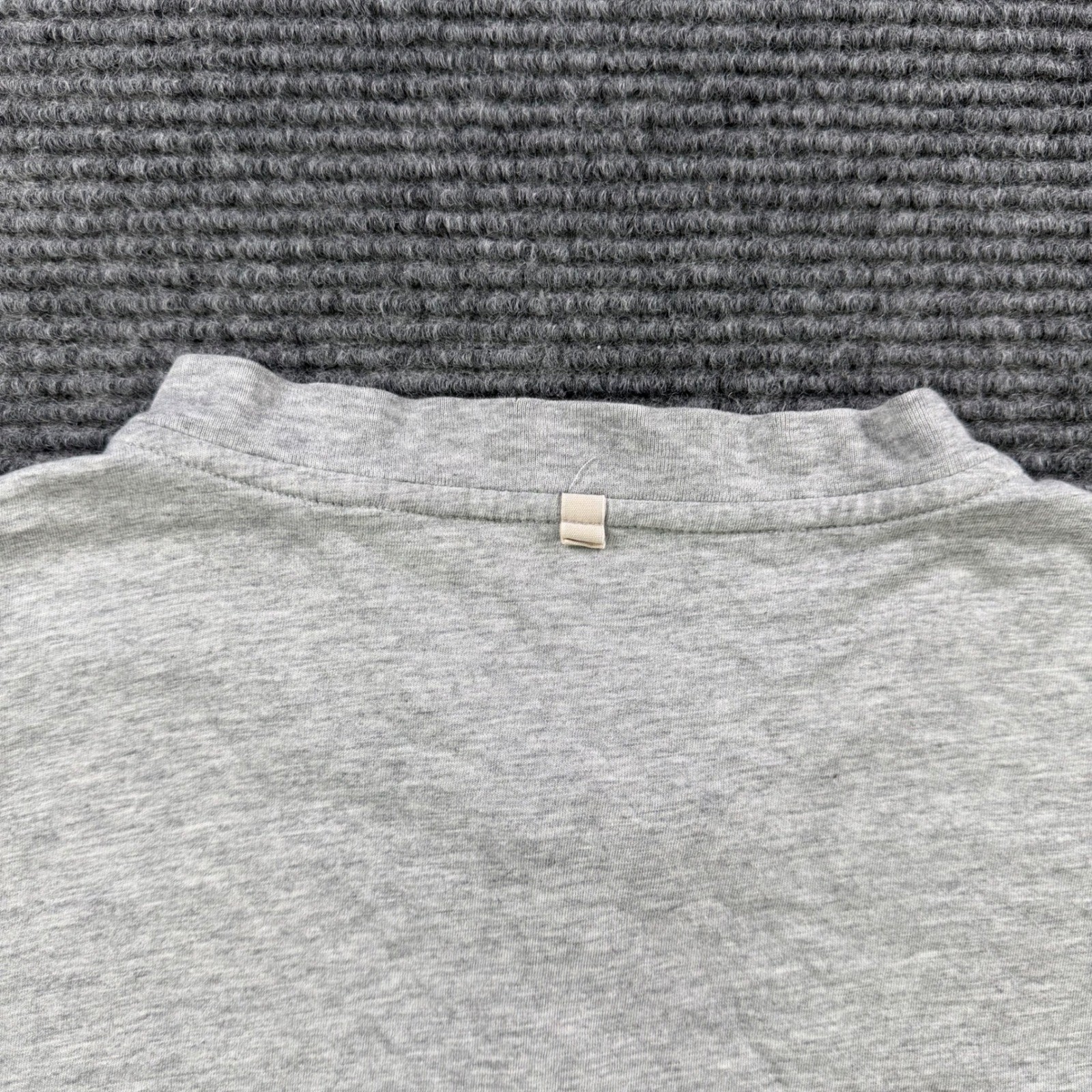 Outerknown Sojourn Henley Grey Organic Pima Cotton Long Sleeve Shirt Mens XL