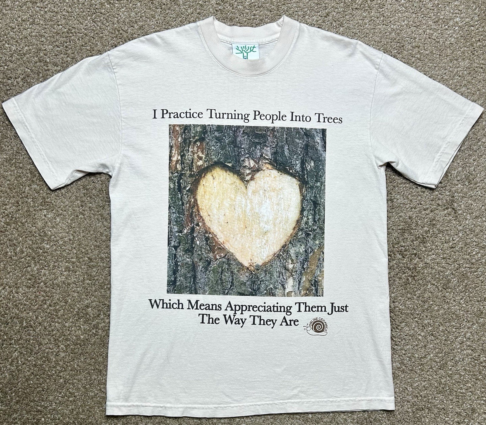 Online Ceramics I Practice Turning People Into Trees T-Shirt Size Medium Rare