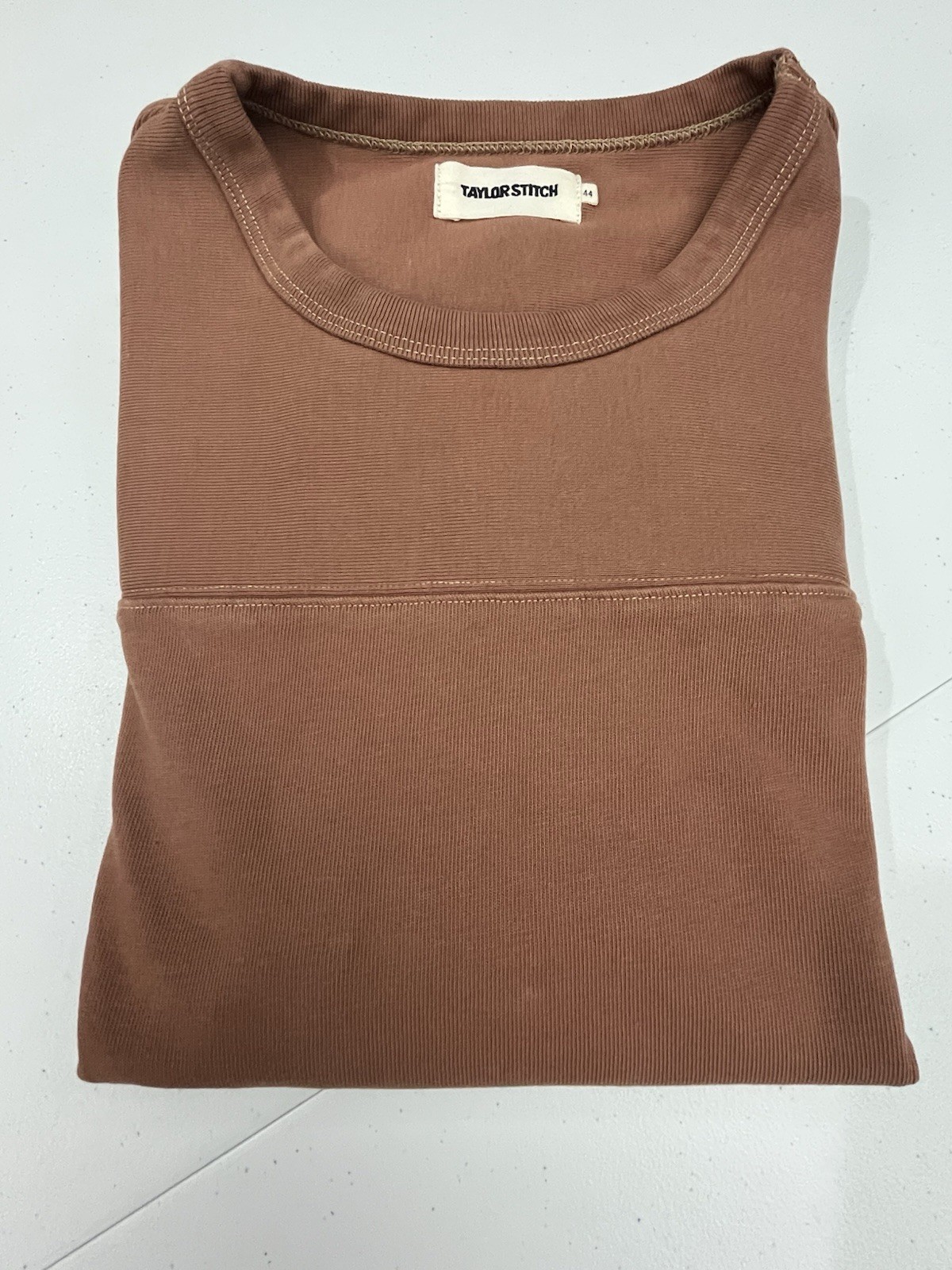 Taylor Stitch T Shirt Mens 44 Brown Heavyweight 100% Organic Cotton