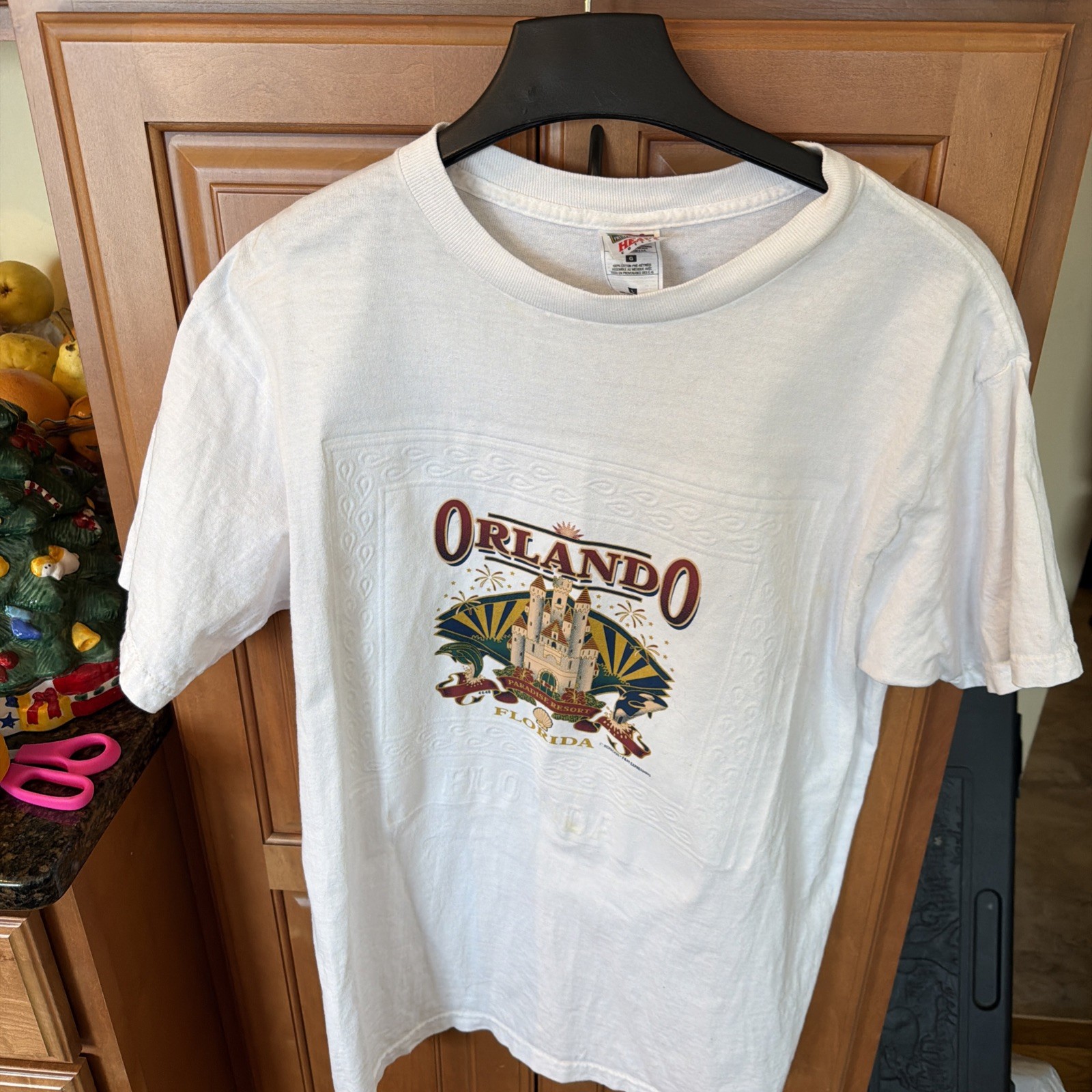 Rare Deadstock Walmart Orlando Florida Tee Print Tee L USA America