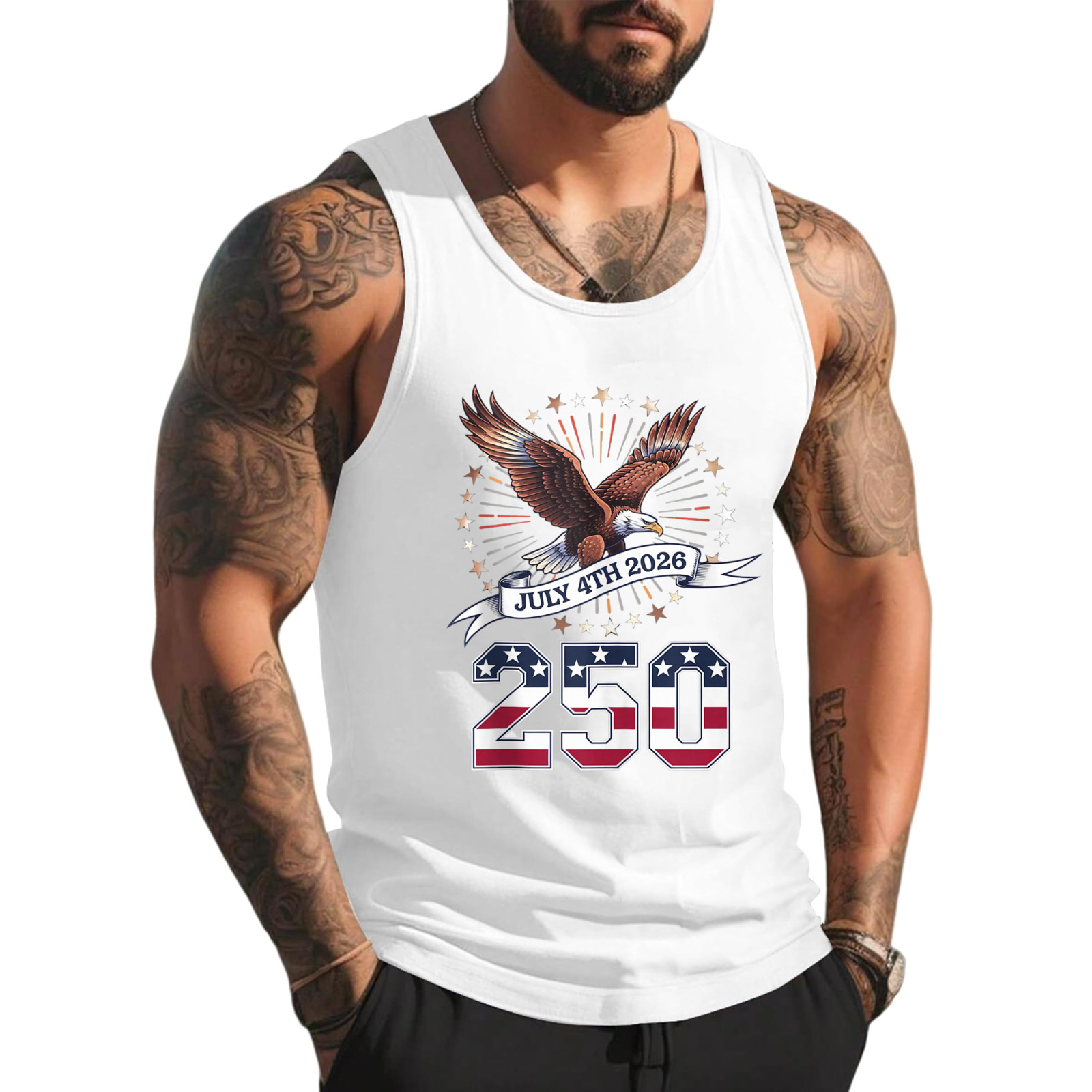 250th Anniversary Patriotic July 4th – USA 1776-2026 Tank Top