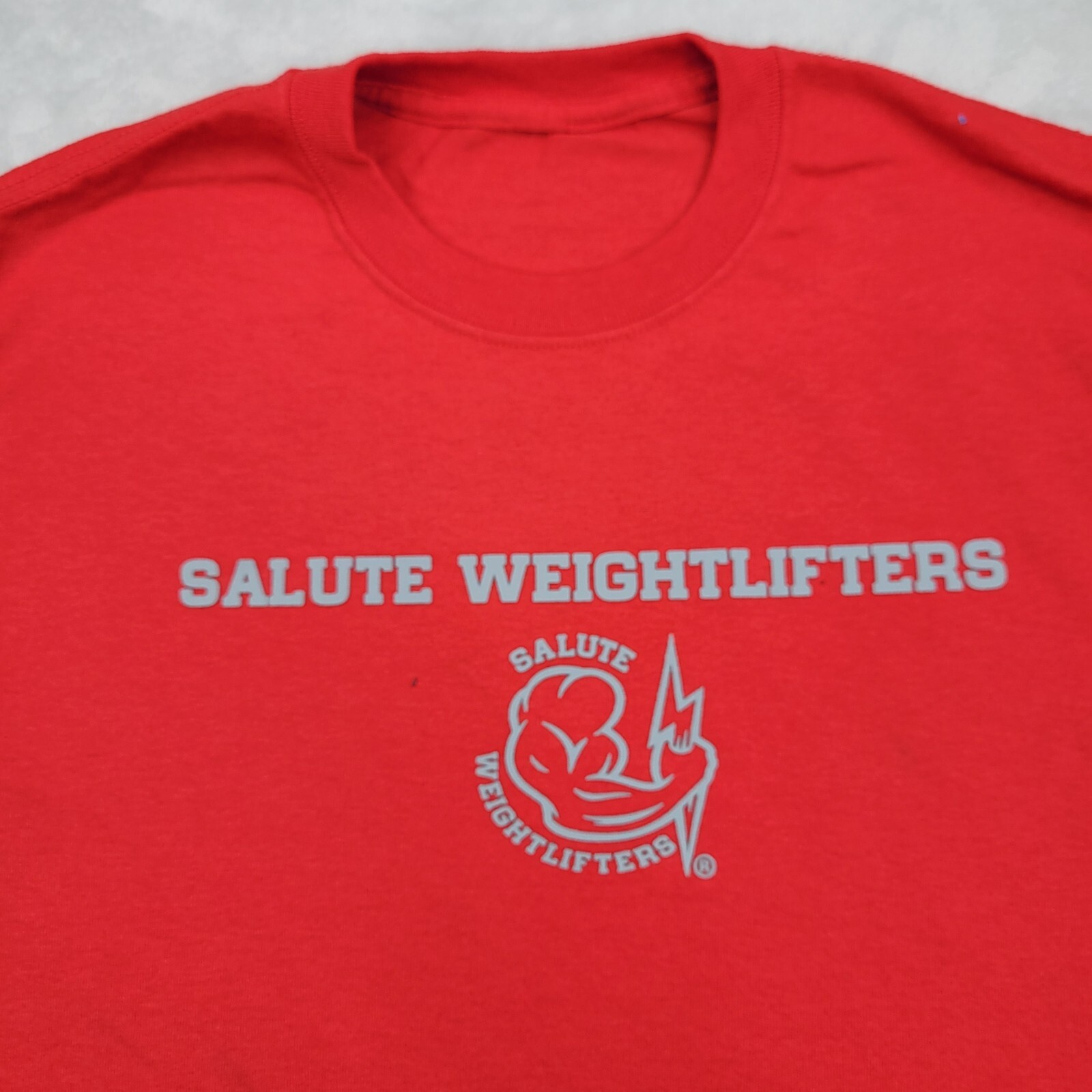 Salute Weightlifters Shirt Men Small Performance Training Gym Bodybuilder Muscle