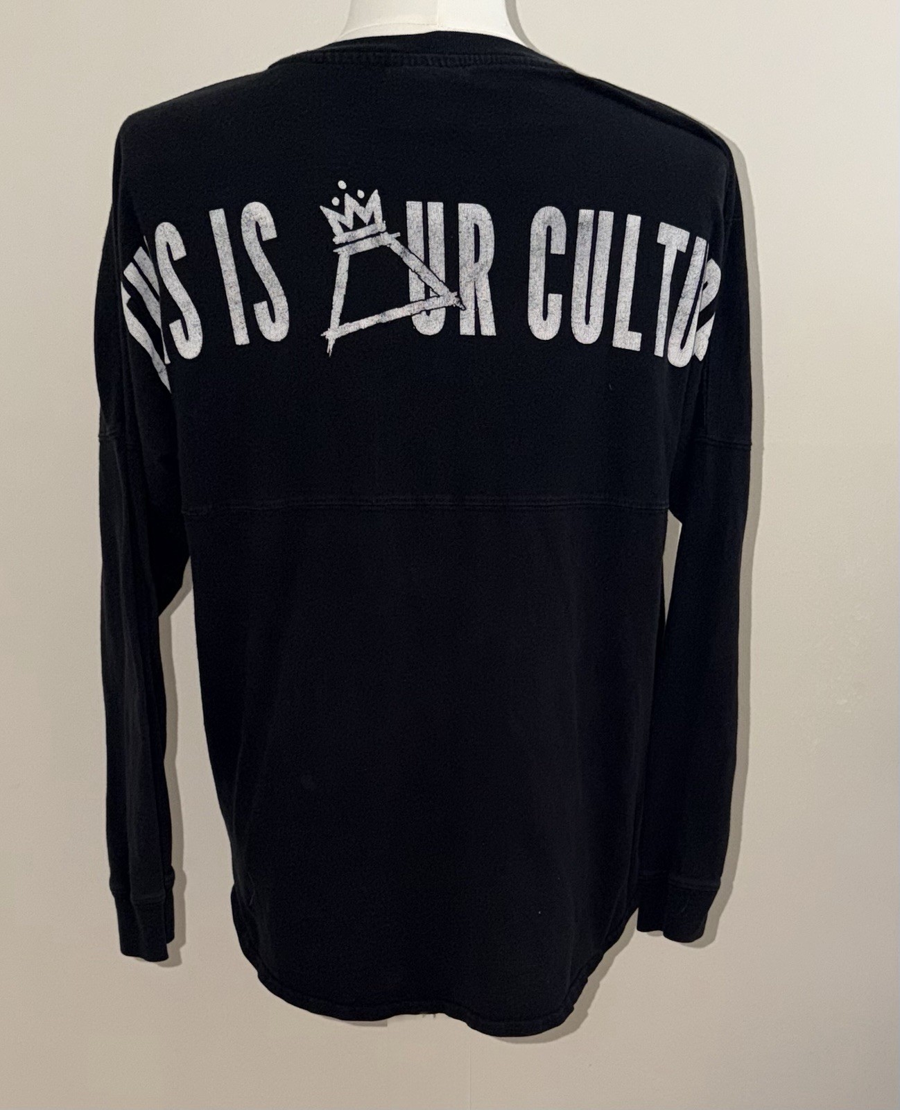 Fall Out Boy FOB This Is Ur Culture J.America Long Sleeve Black T-Shirt Size S/M