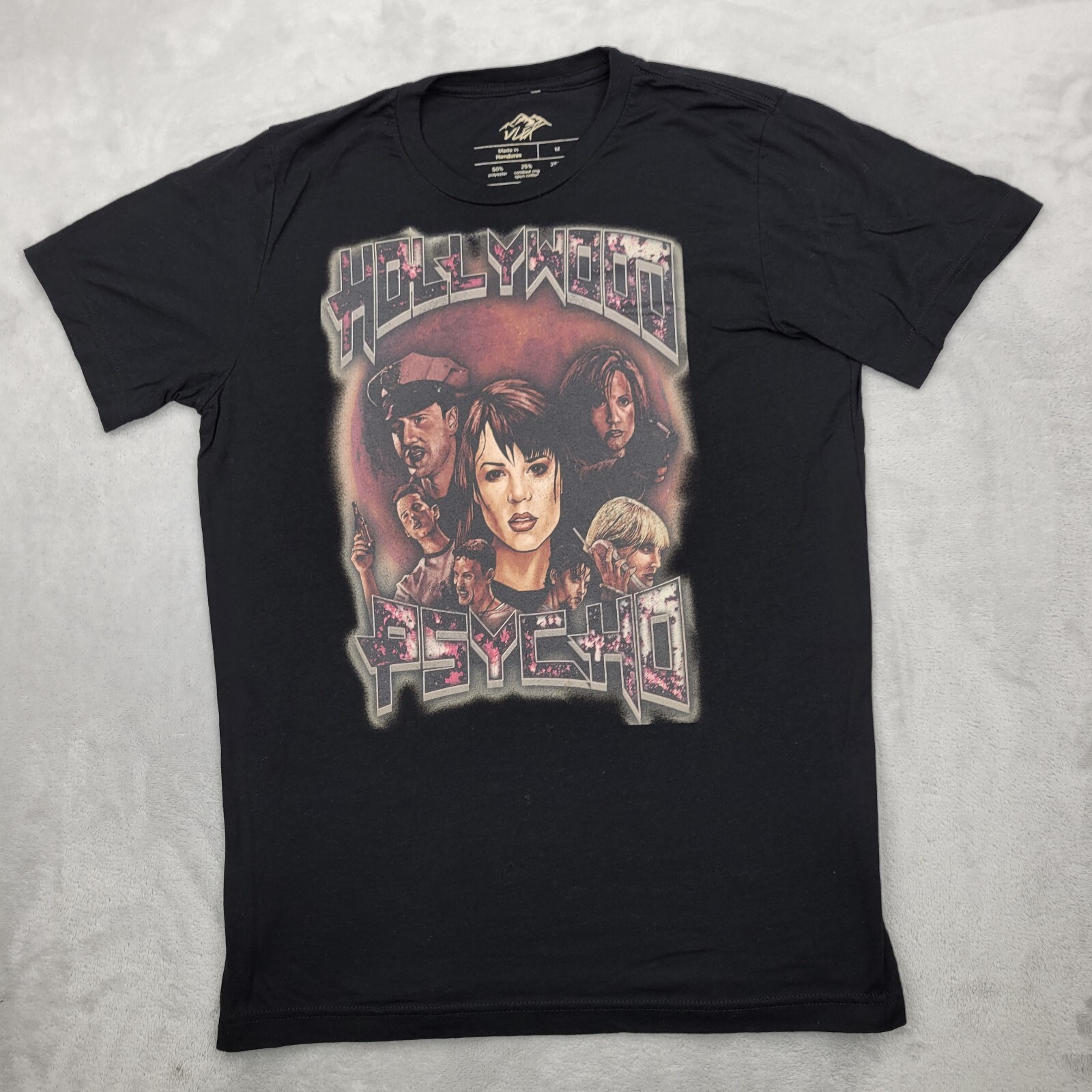 Hollywood Psycho Shirt Men Medium Scary Movie Horror Flick Scream TriBlend Adult