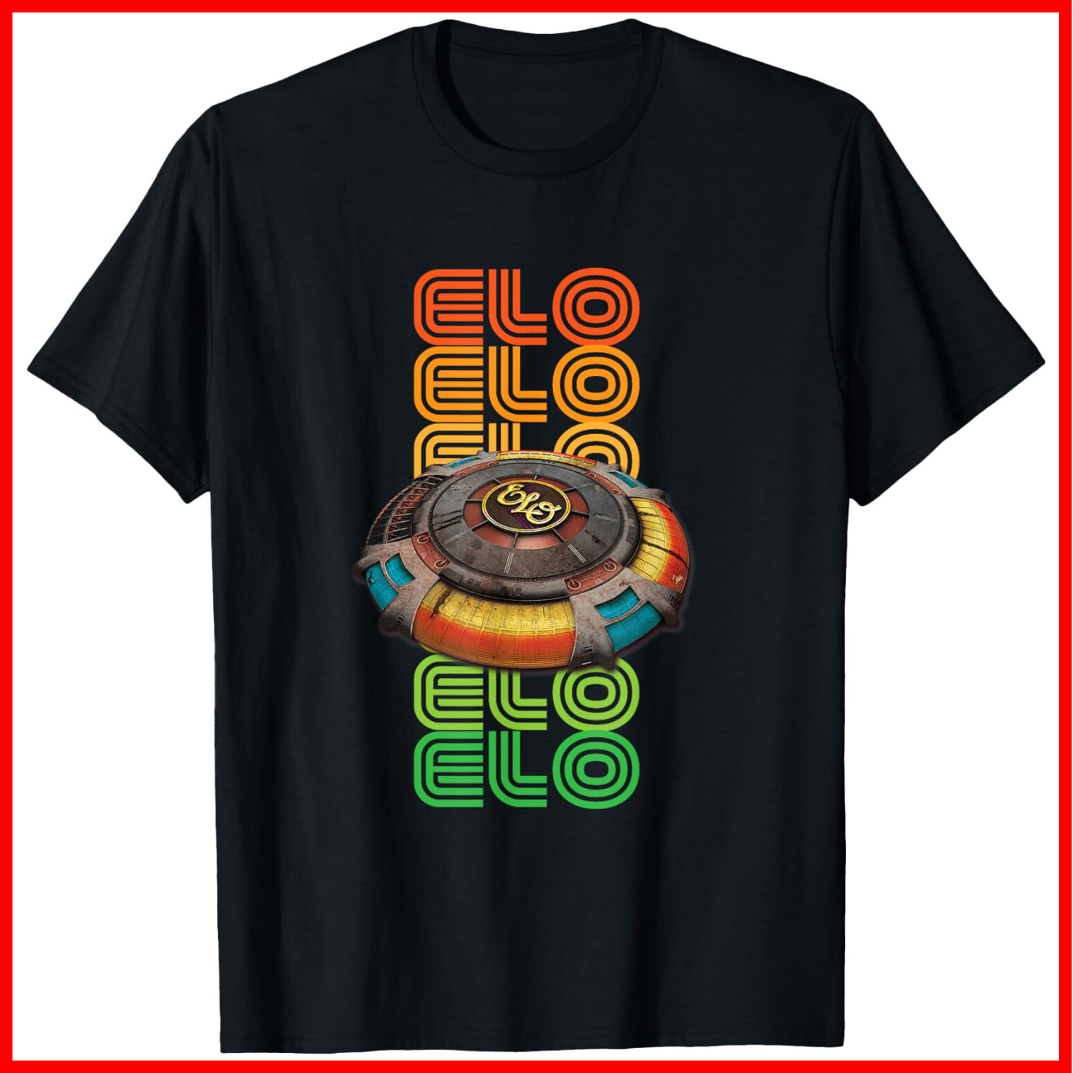 Mr. Blue Sky for Blue Lovers Elo Black Cotton T-Shirt S-5XL