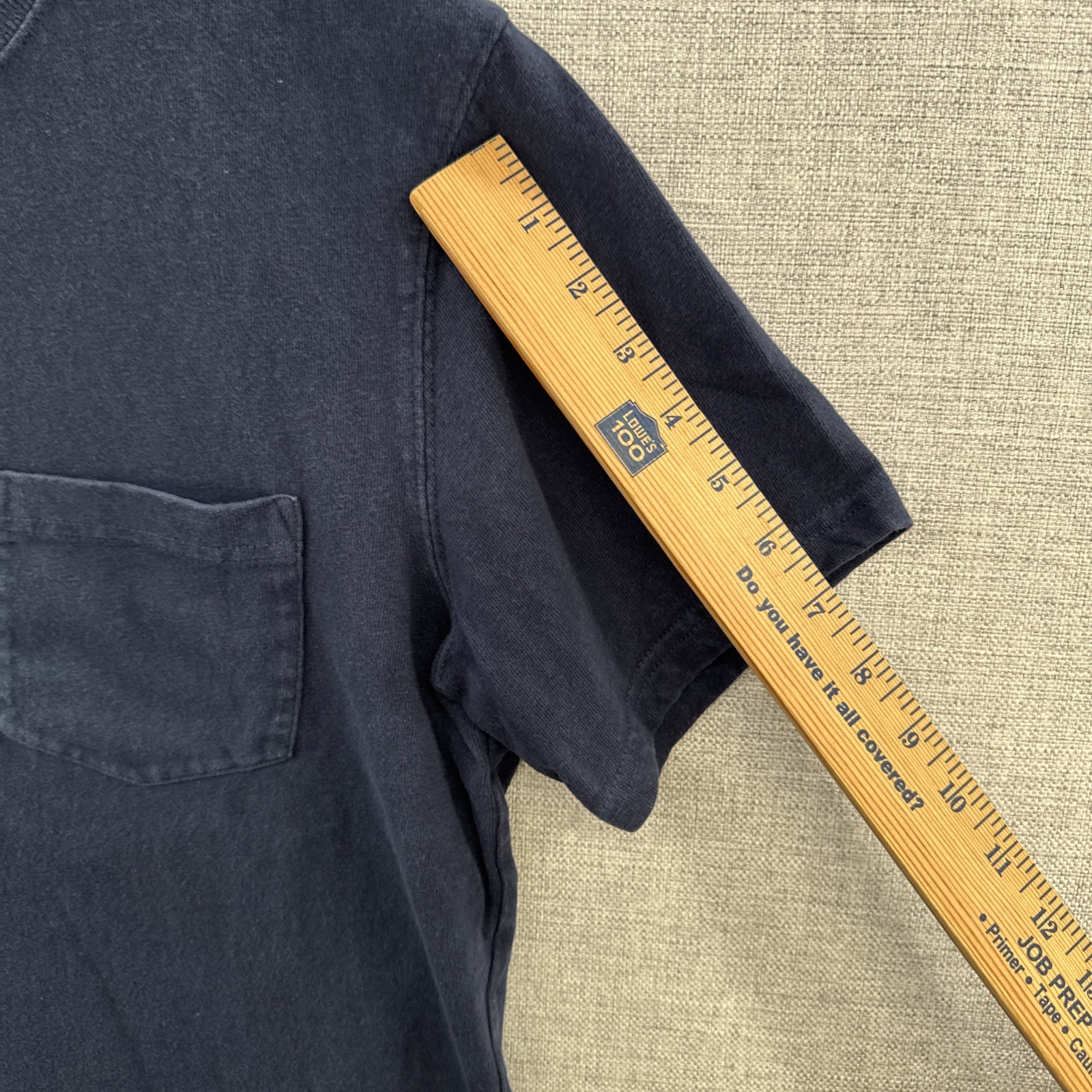 Alex Mill T Shirt Mens Small Blue Navy Pocket Short Sleeve Minimalist Adult