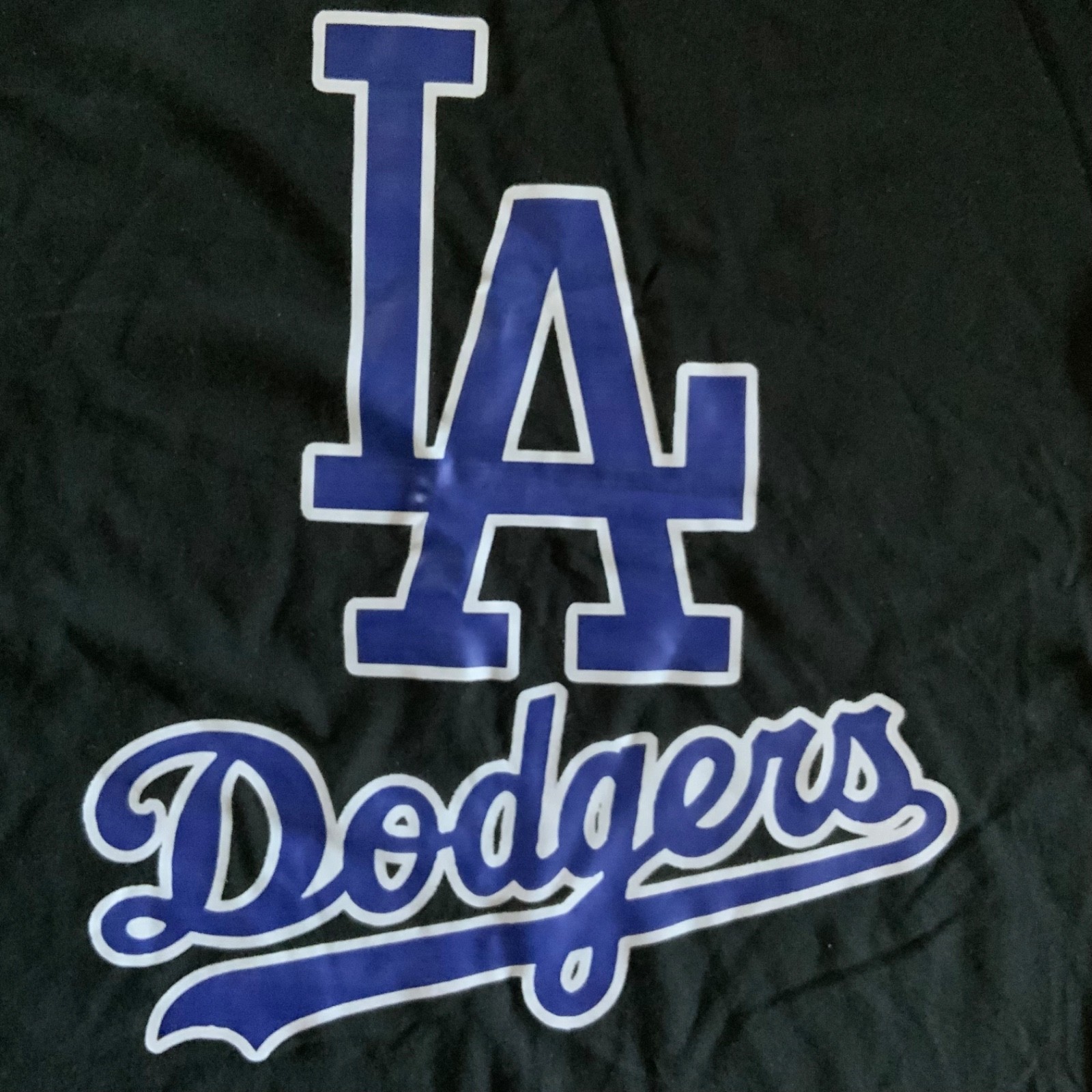 L.A Dodgers Large Black Graphic T Shirt