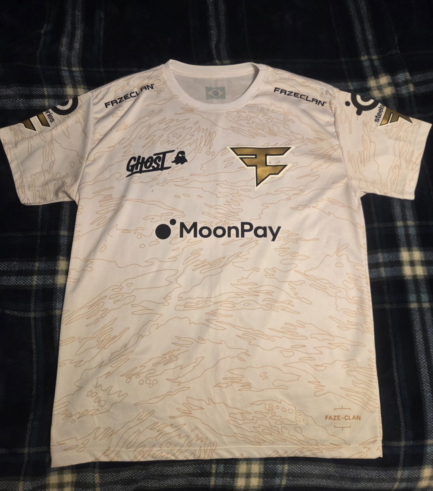 FaZe Clan Gold Bullet1 R6 Siege Esports Jersey Signed (Medium)