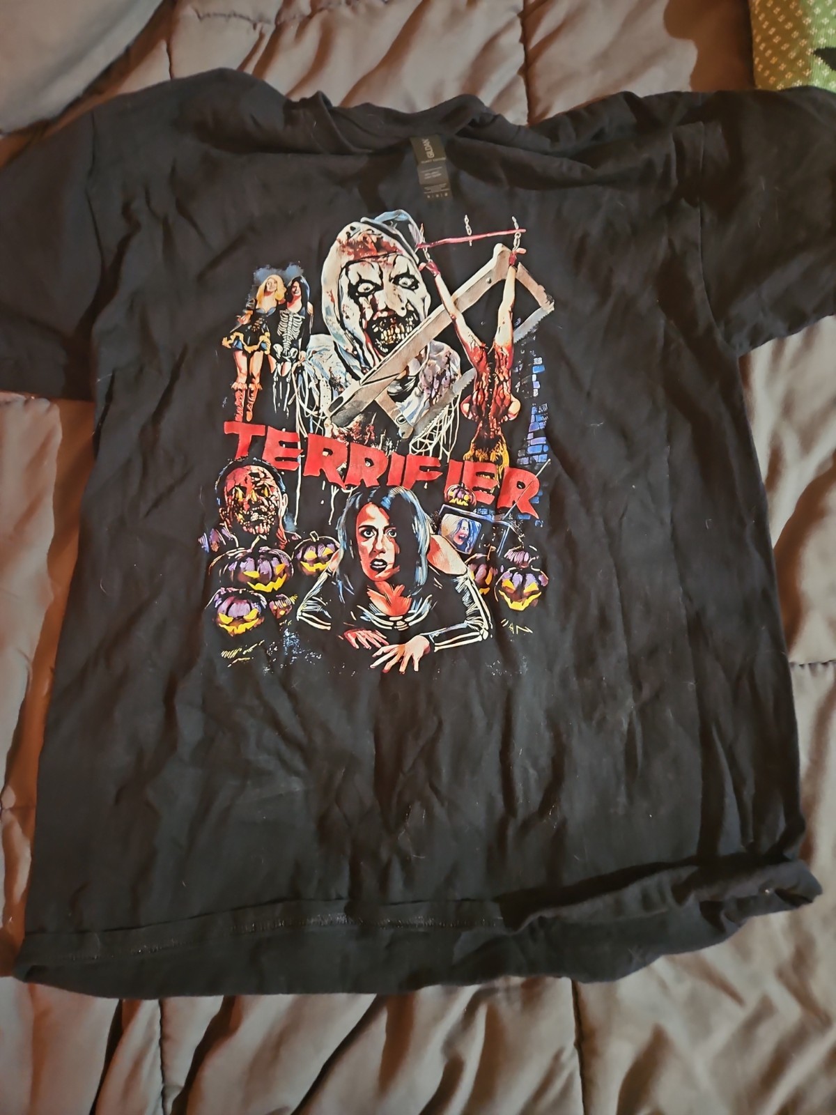 Terrifier On Print Design T-Shirt by Terror Threads Size M Black Official Tee