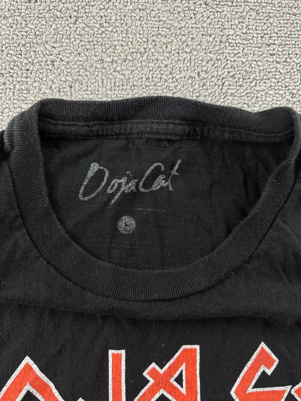 Doja Cat T-Shirt Men’s L Black Lightning Planet Her Cotton Music Concert Urban