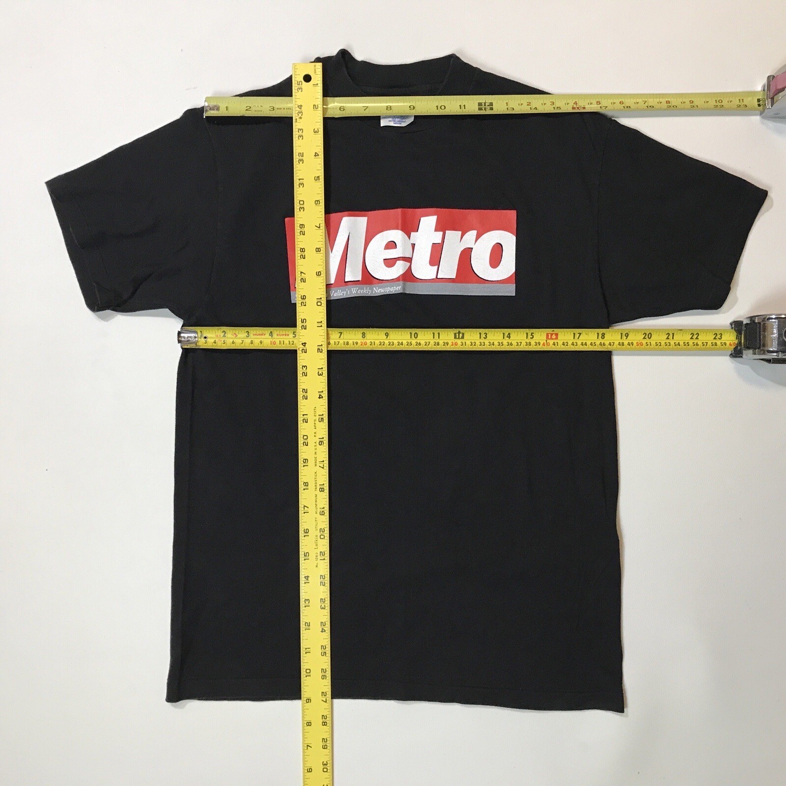 VTG Metro Santa Clara Valley’s Weekly Newspaper T-Shirt Single Stitch Sz M USA