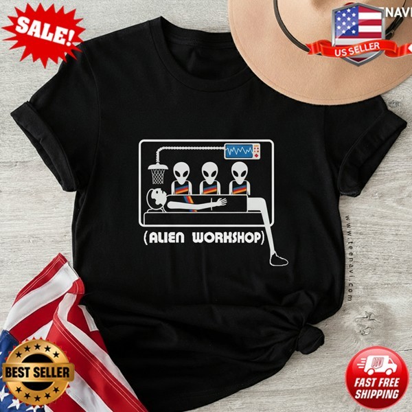 Alien Abduction Medical Examination Funny Sci-Fi Graphic T-Shirt S-5XL